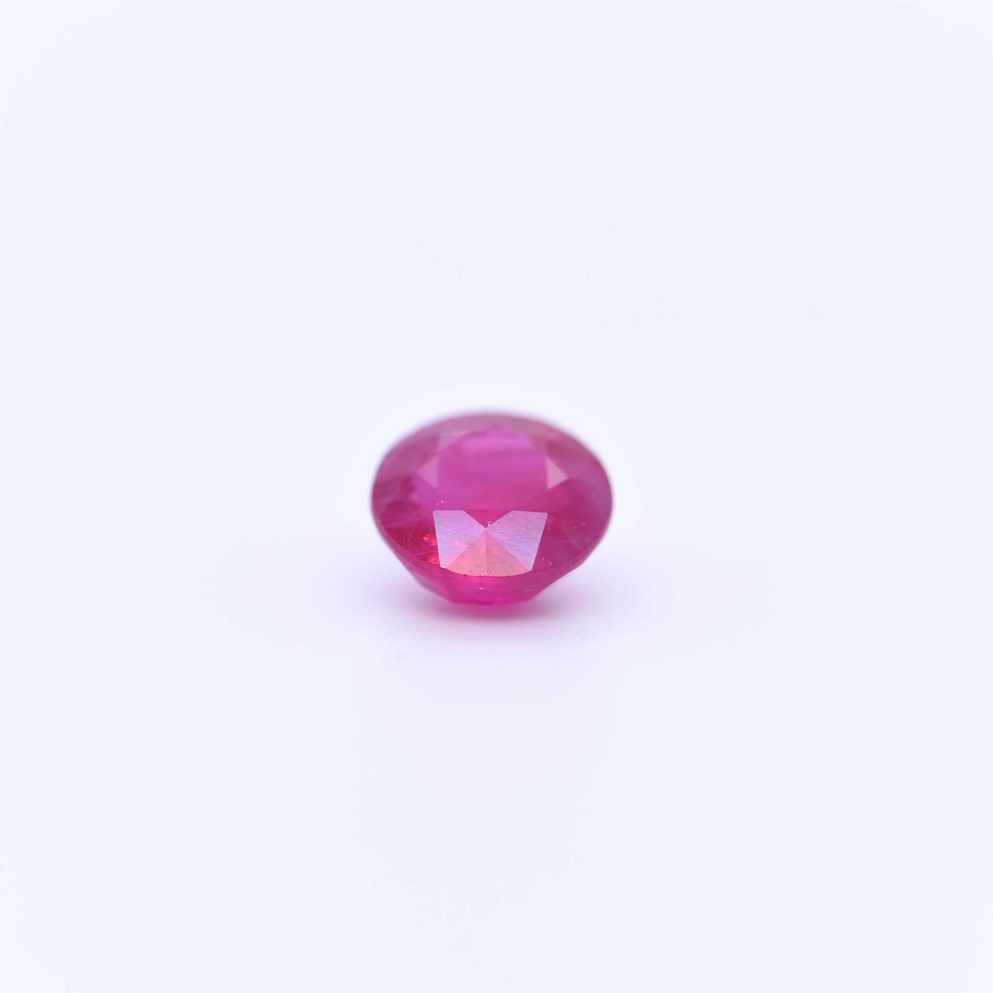 6.5mm Round Faceted Red Rubies