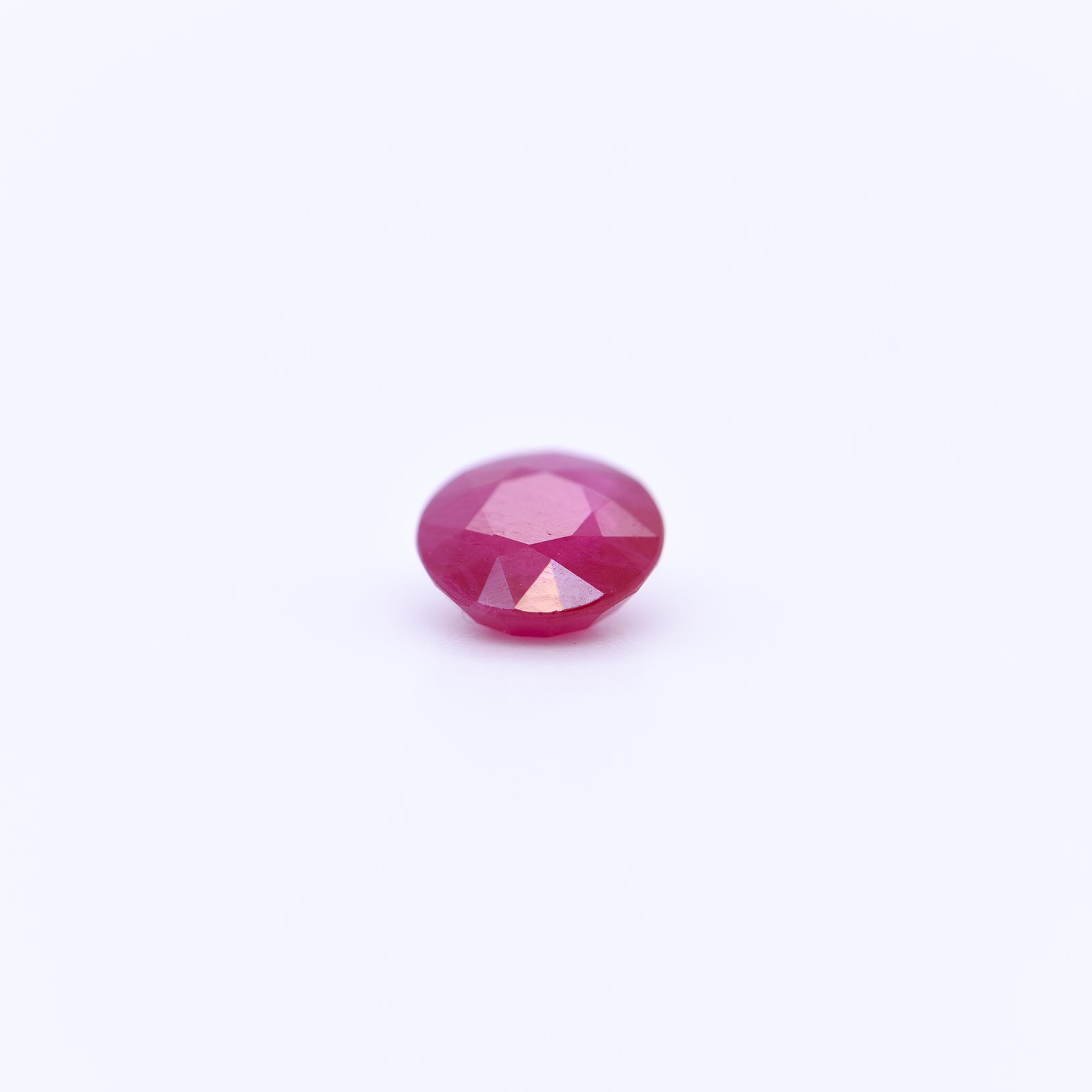 6.5mm Round Faceted Red Rubies