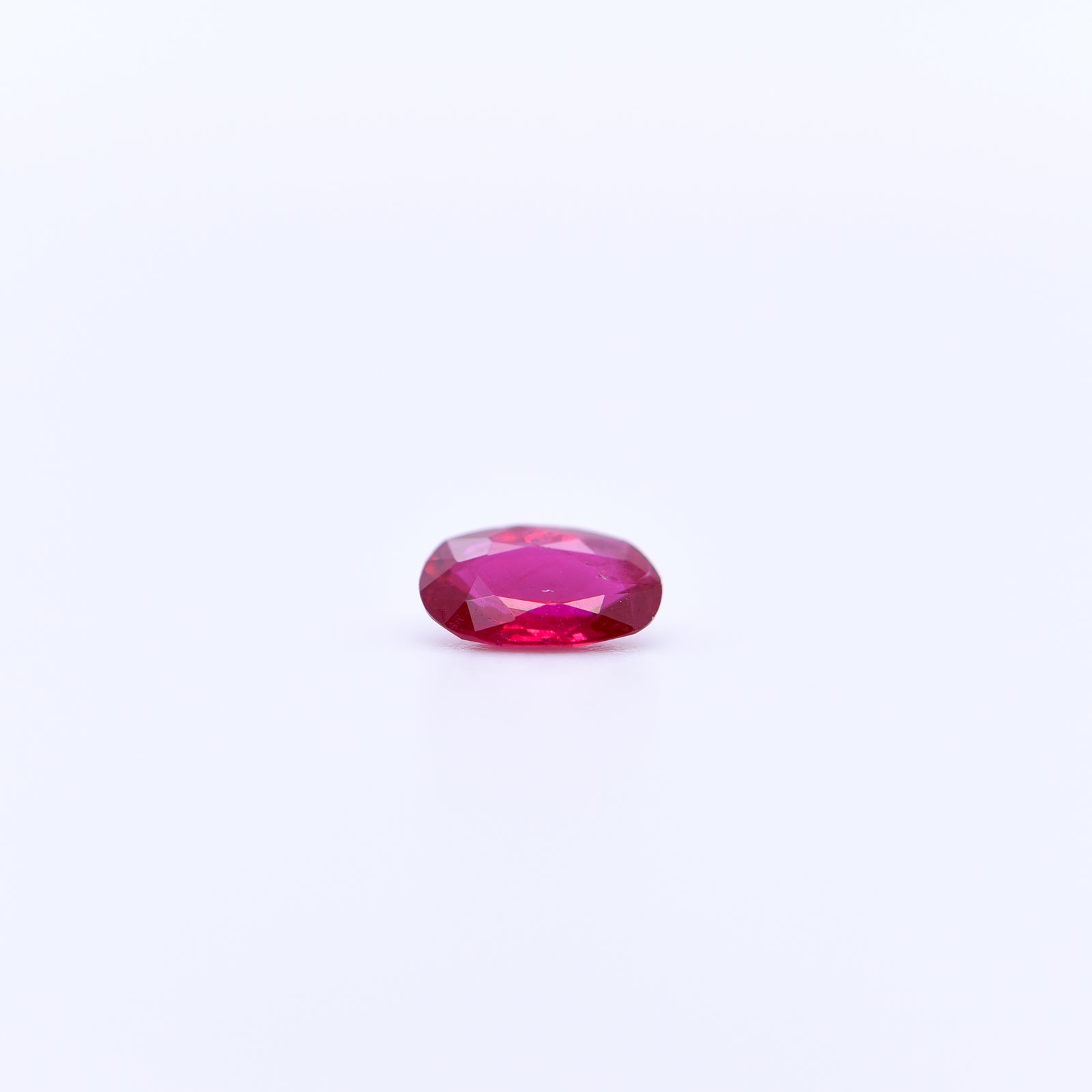 6x4 Oval Faceted Red Rubies