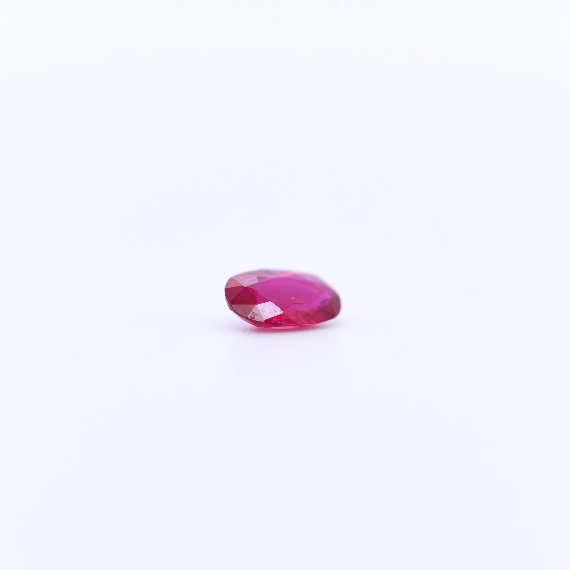 6x4 Oval Faceted Red Rubies