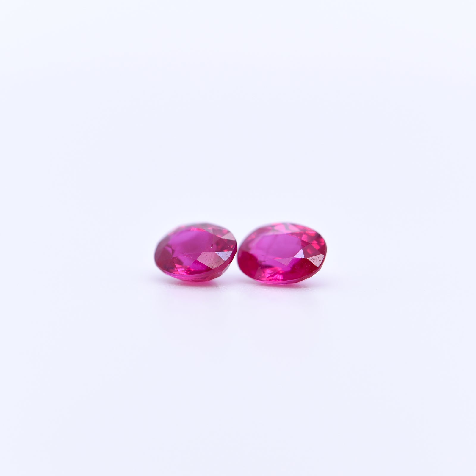 5X4 Oval Faceted Pink Rubies