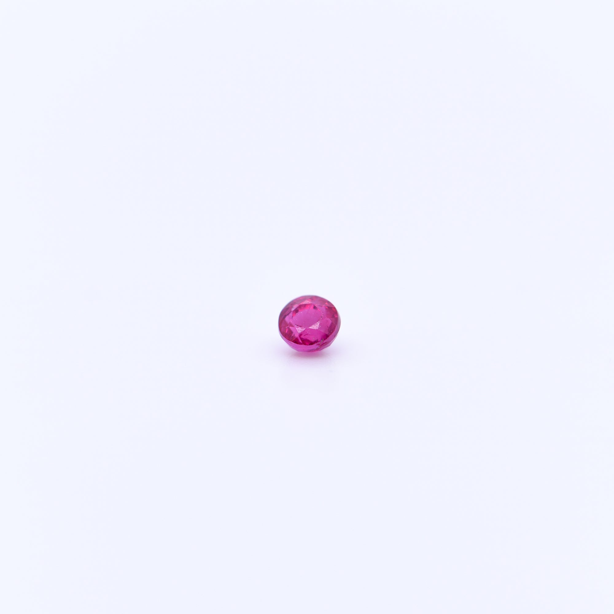 3mm Round Faceted Pink Rubies