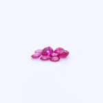 3mm Round Faceted Pink Rubies