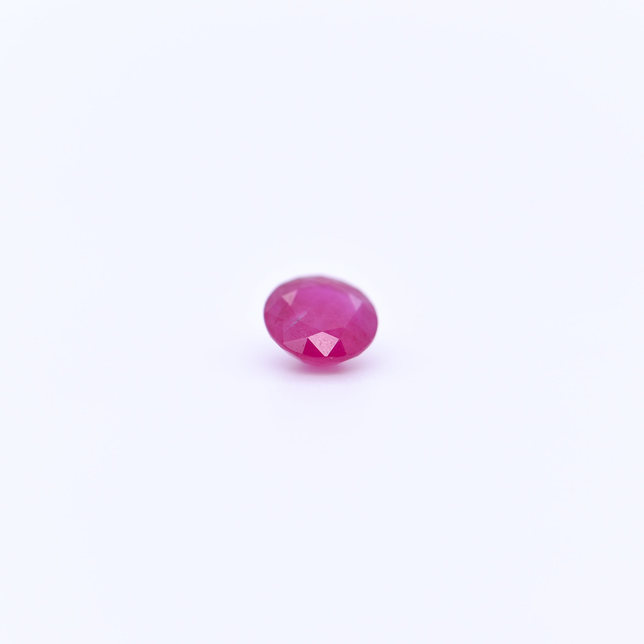 5mm Round Faceted Pink Rubies