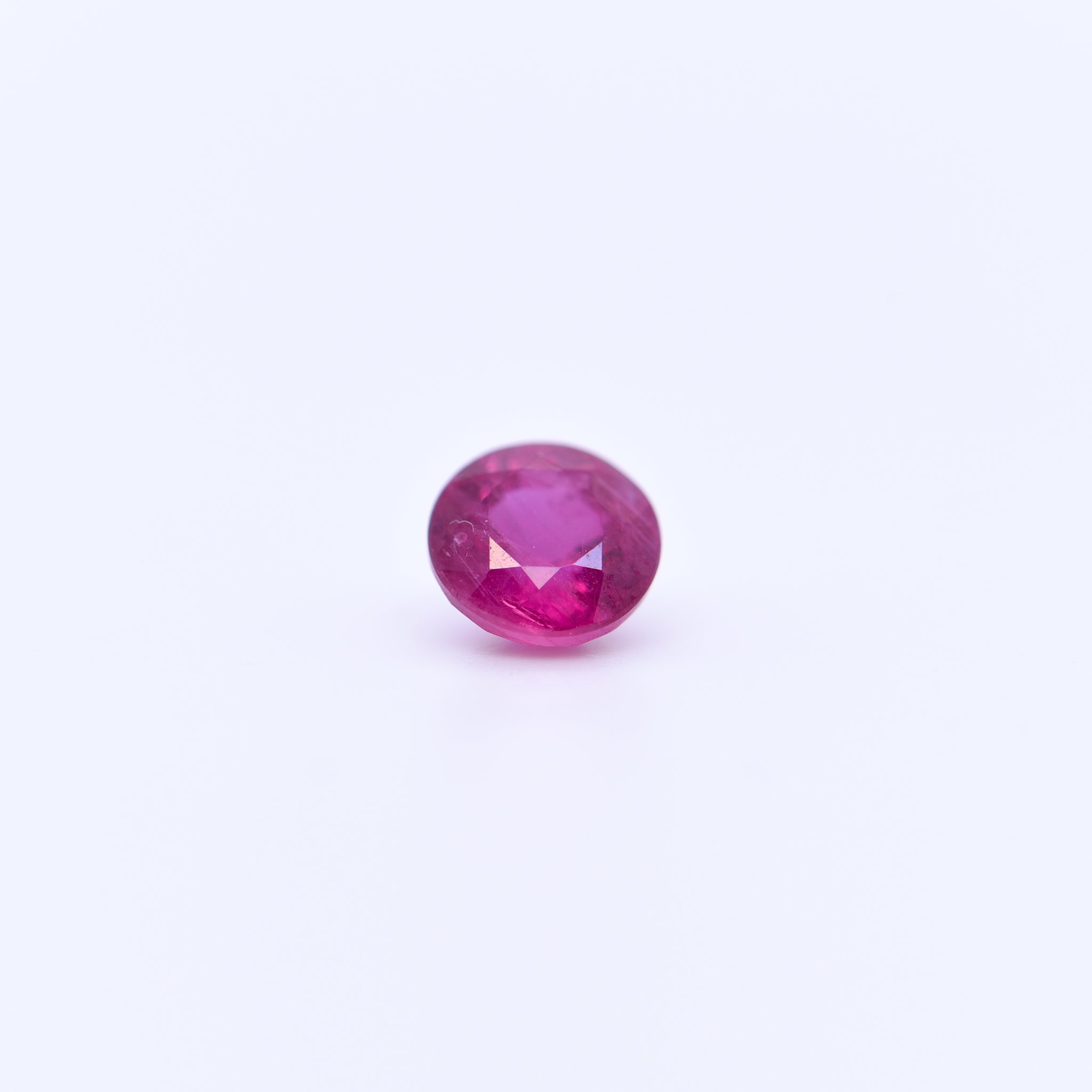 5.5mm Round Faceted Pink Rubies