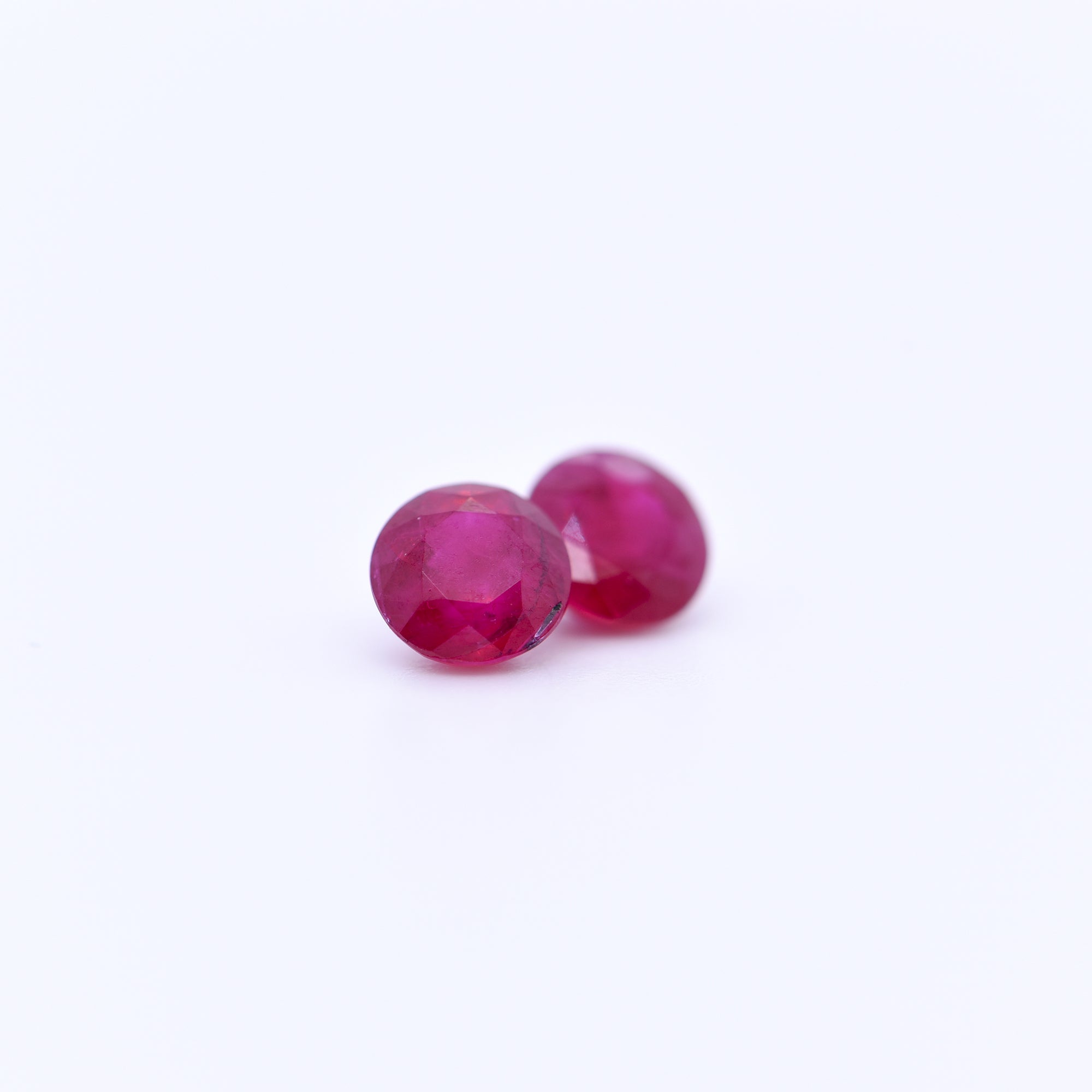 5mm Round Faceted Red Rubies