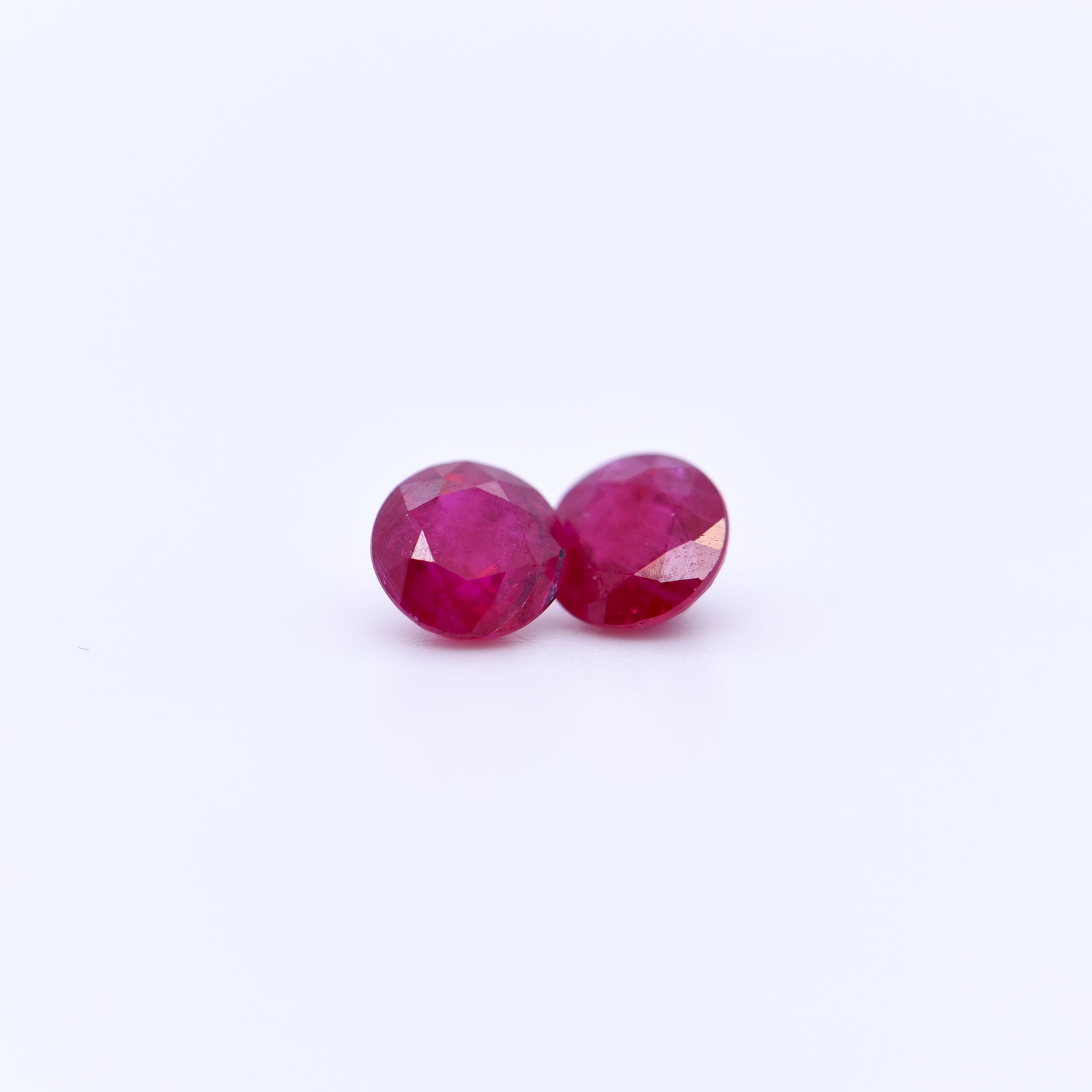 5mm Round Faceted Red Rubies