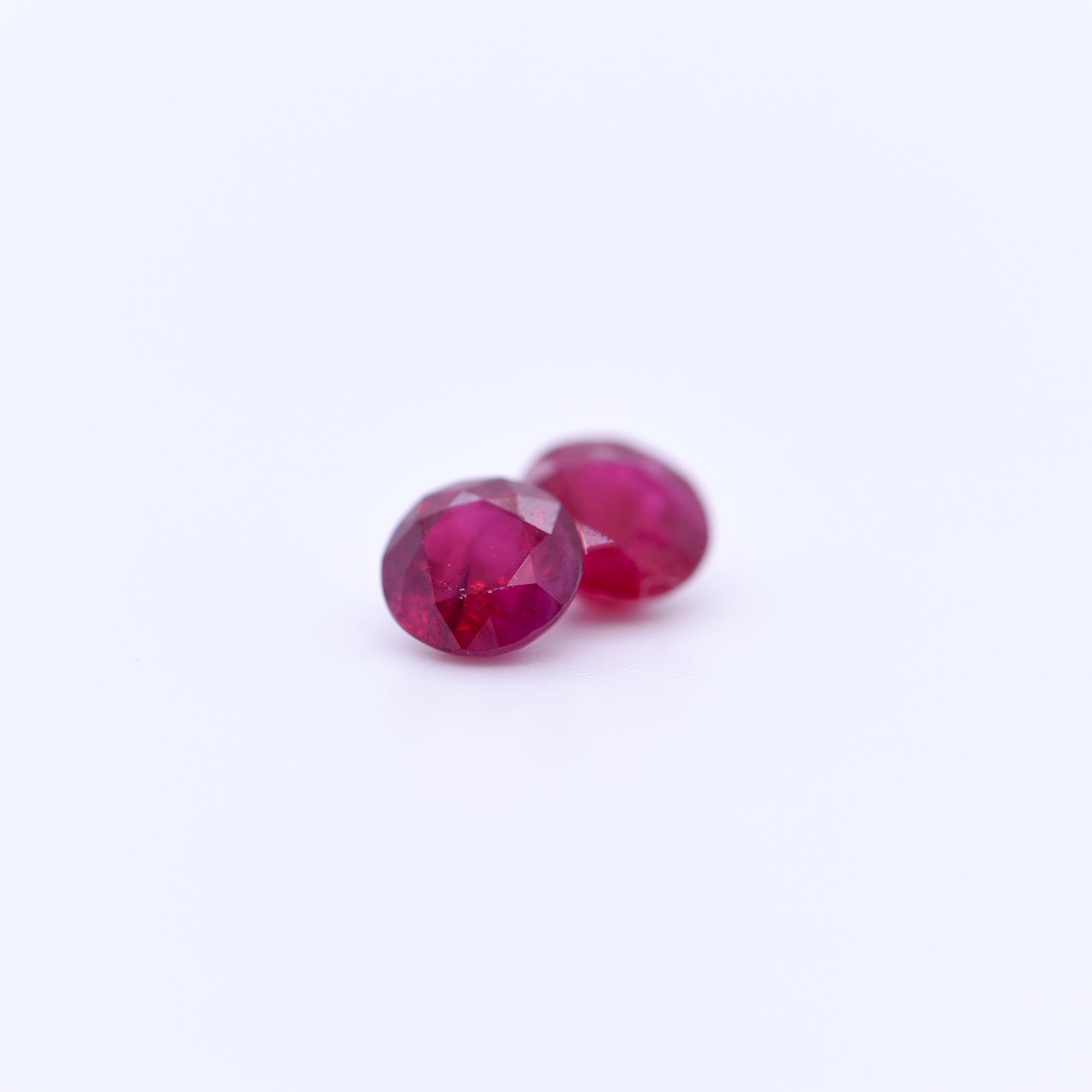 5mm Round Faceted Red Rubies