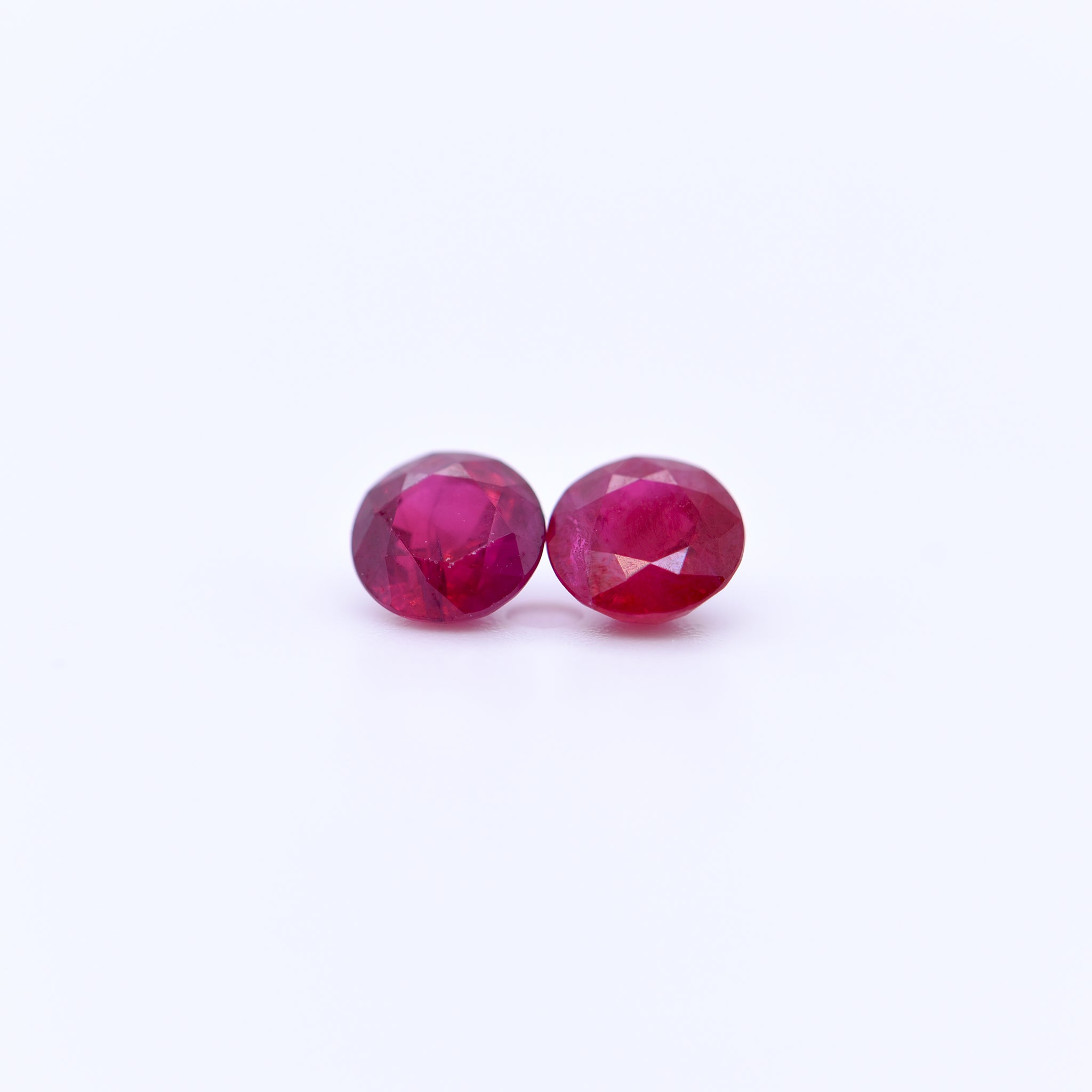 5mm Round Faceted Red Rubies