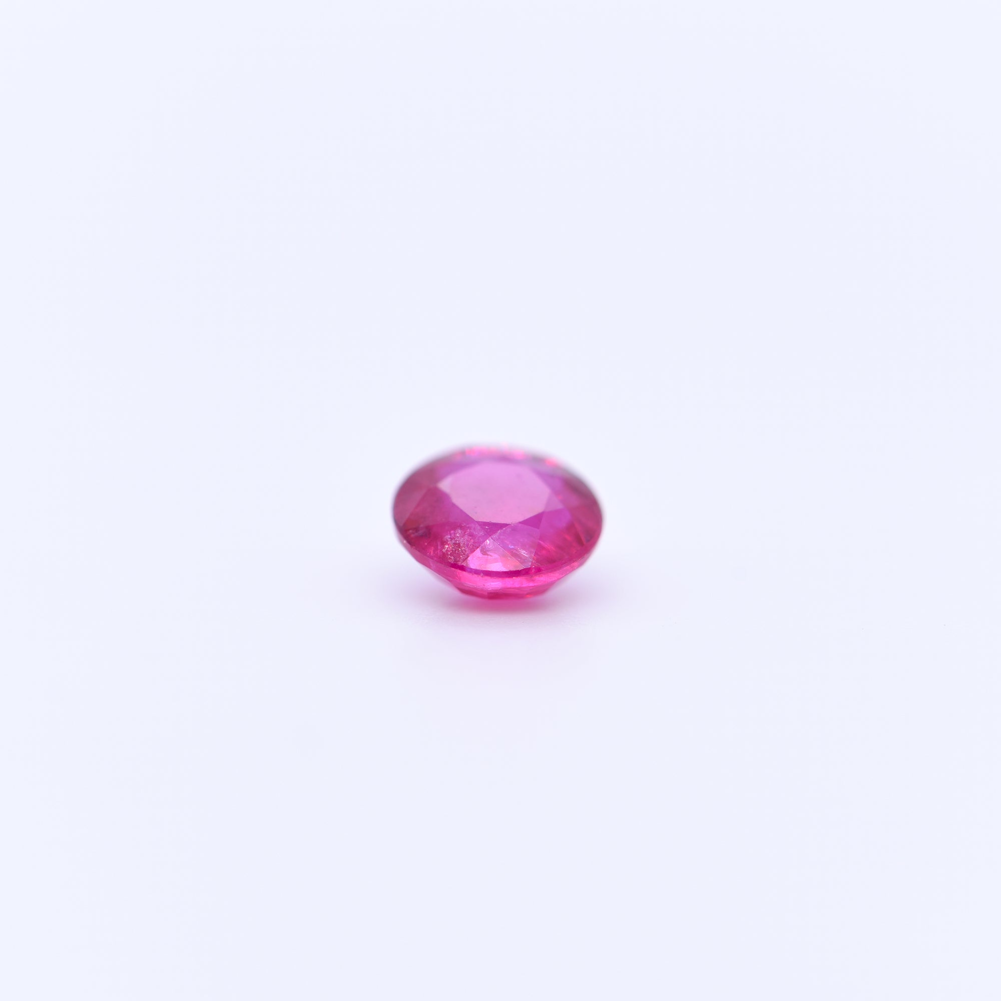 5.5mm Round Faceted Pink Rubies