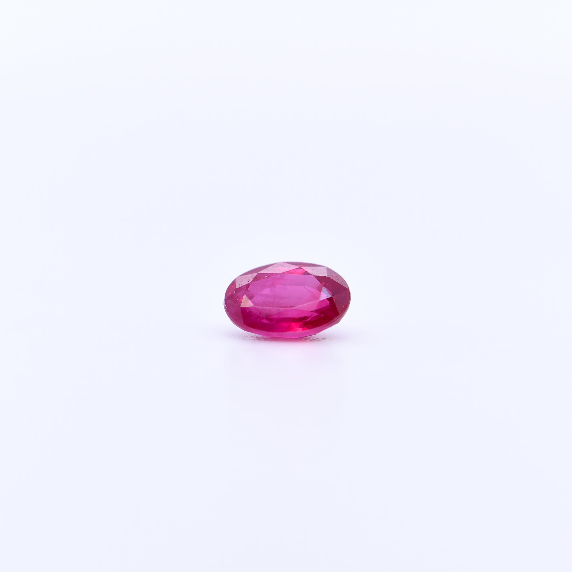6x4 Oval Faceted Red Rubies
