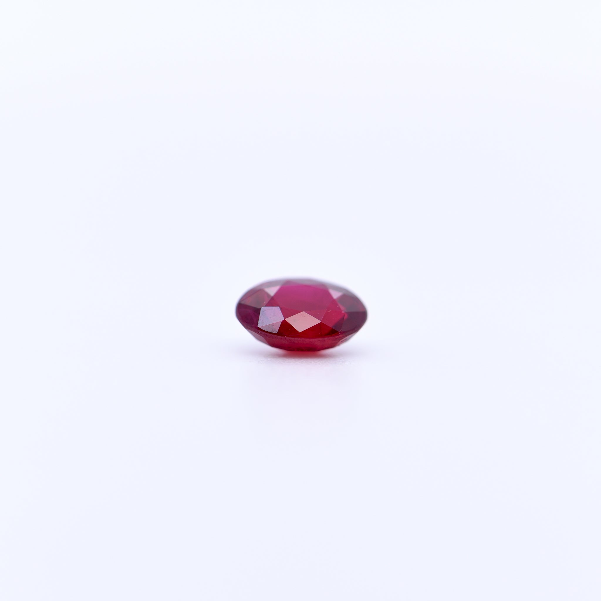 6x4 Oval Faceted Red Rubies