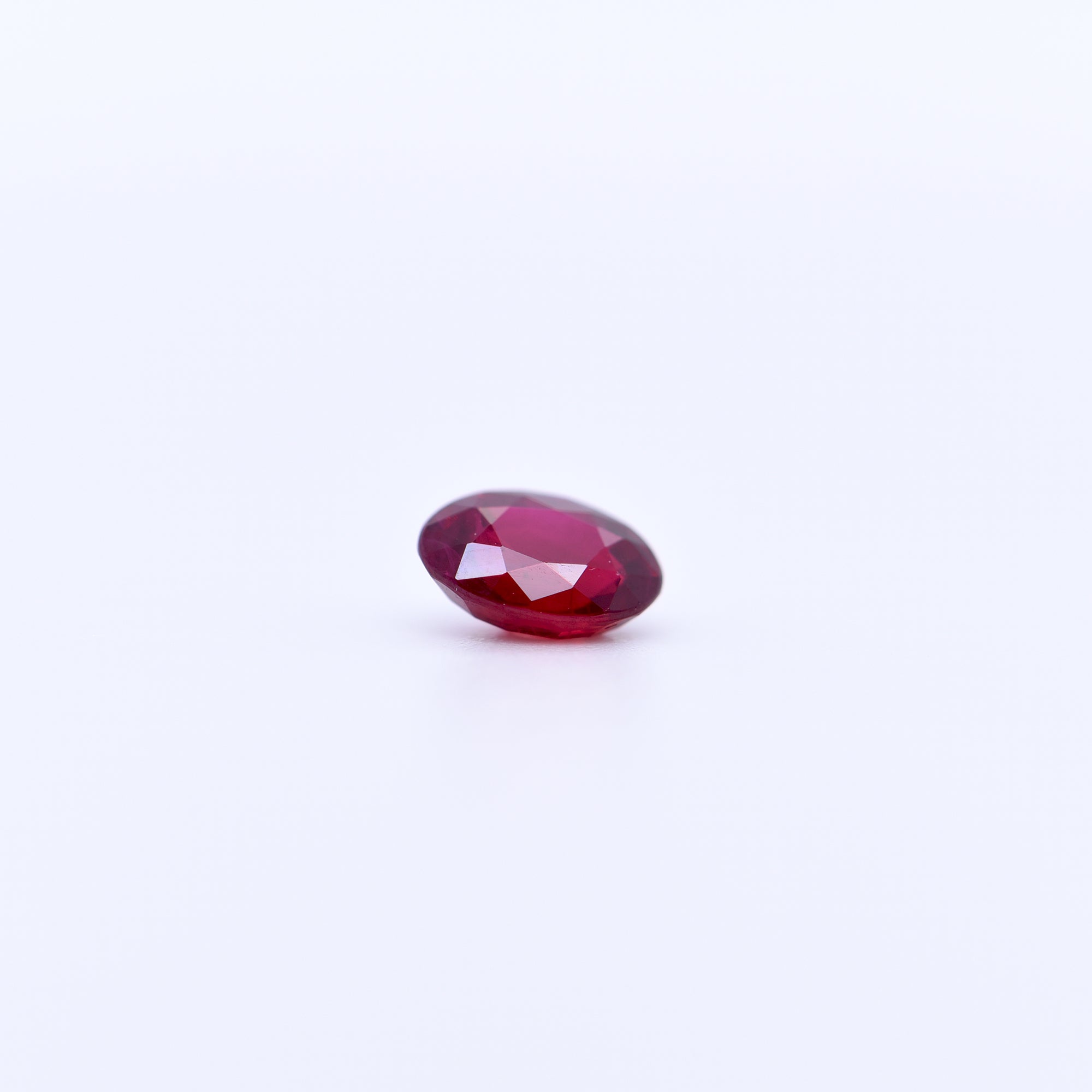 6x4 Oval Faceted Red Rubies