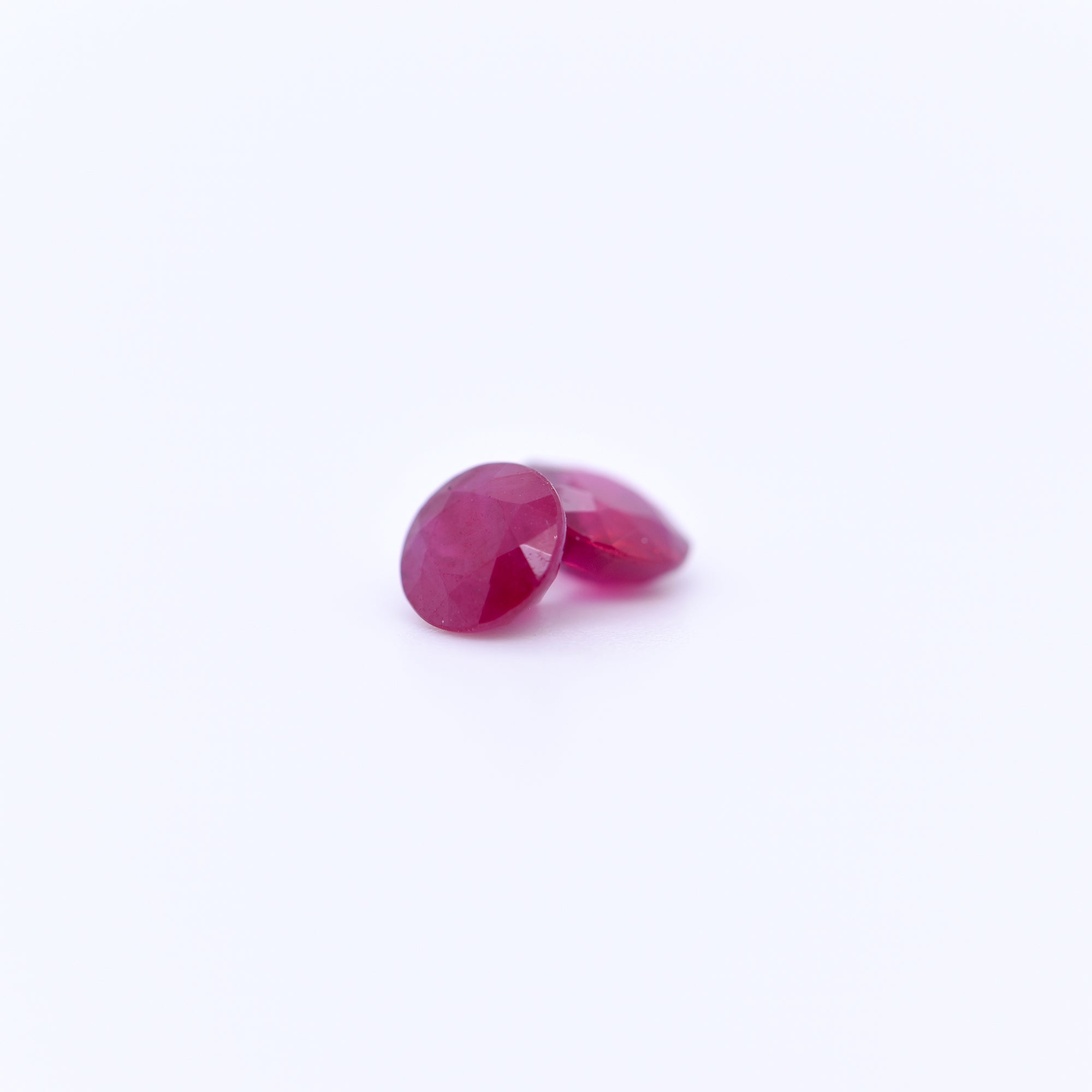 5mm Round Faceted Red Rubies