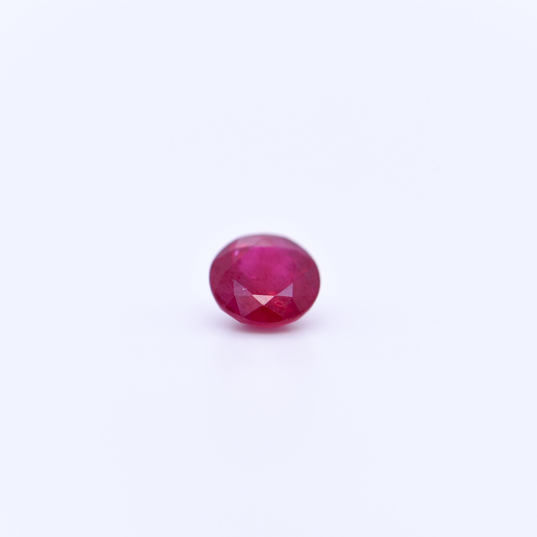 5.3mm Round Faceted Red Rubies