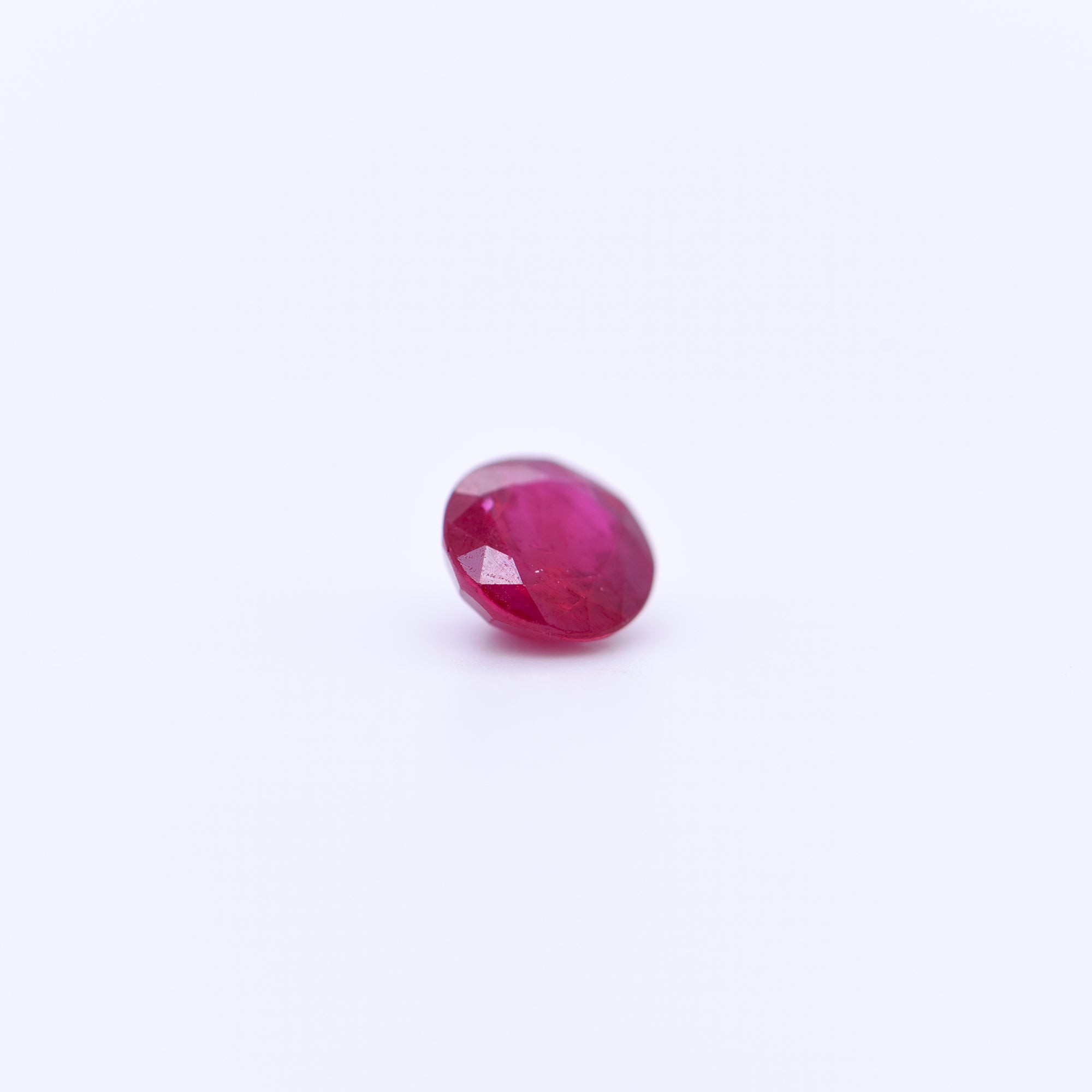 5.3mm Round Faceted Red Rubies