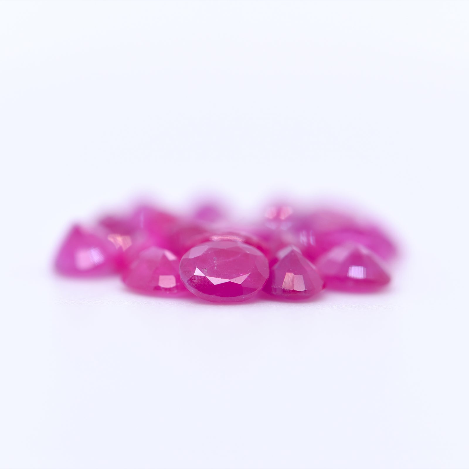 5X4 Oval Faceted Pink Rubies