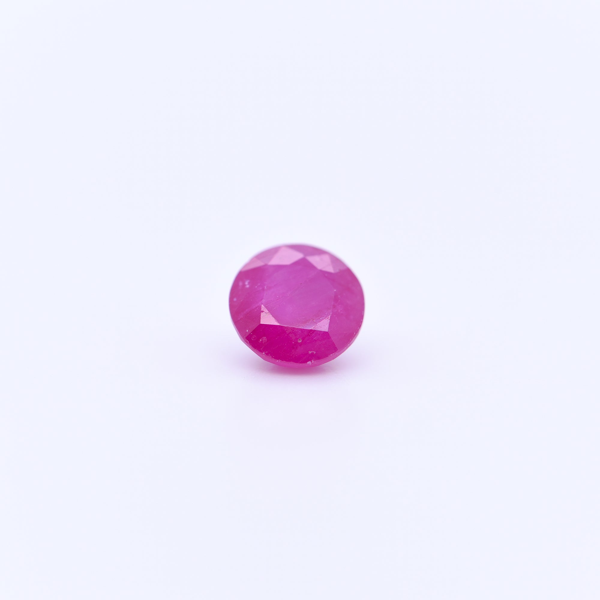 6mm Round Faceted Pink Rubies