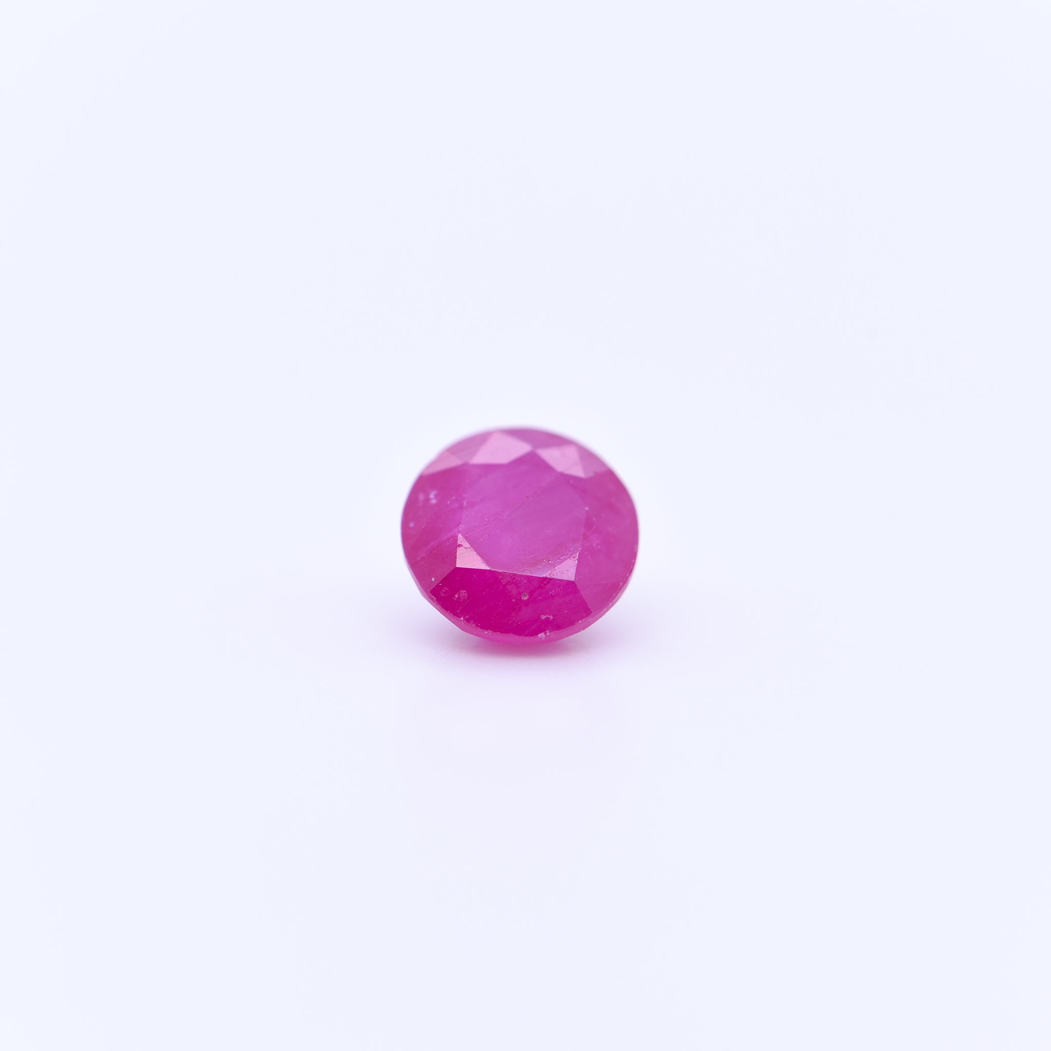 6mm Round Faceted Pink Rubies