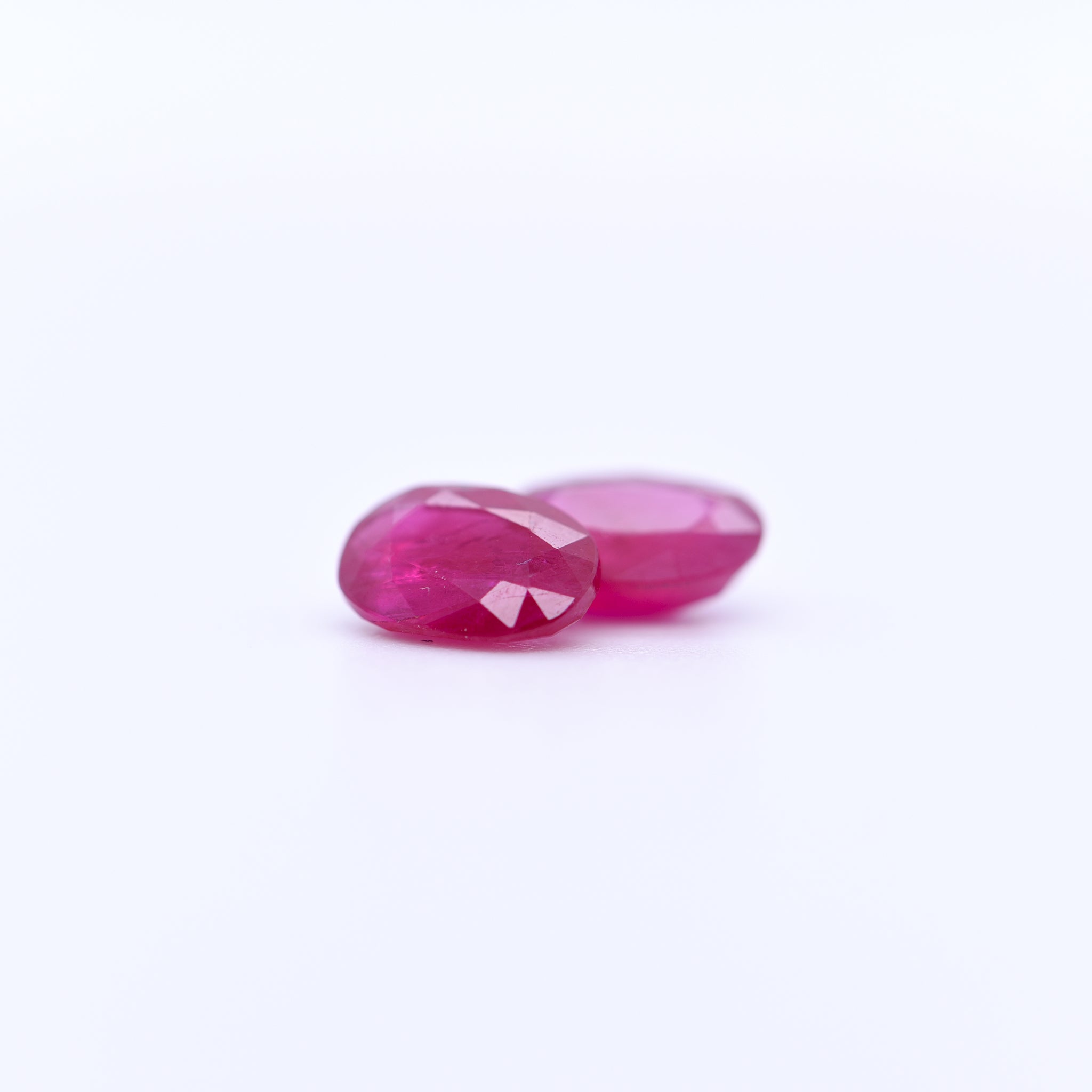7x5 Oval Faceted Red Rubies
