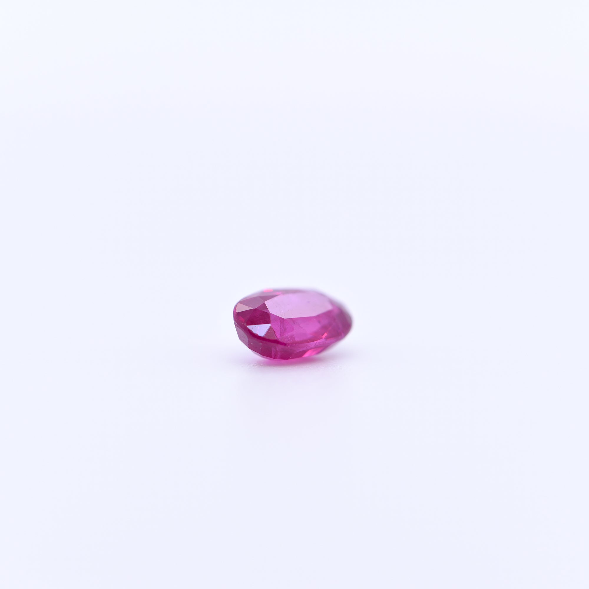 6x4 Oval Faceted Red Rubies