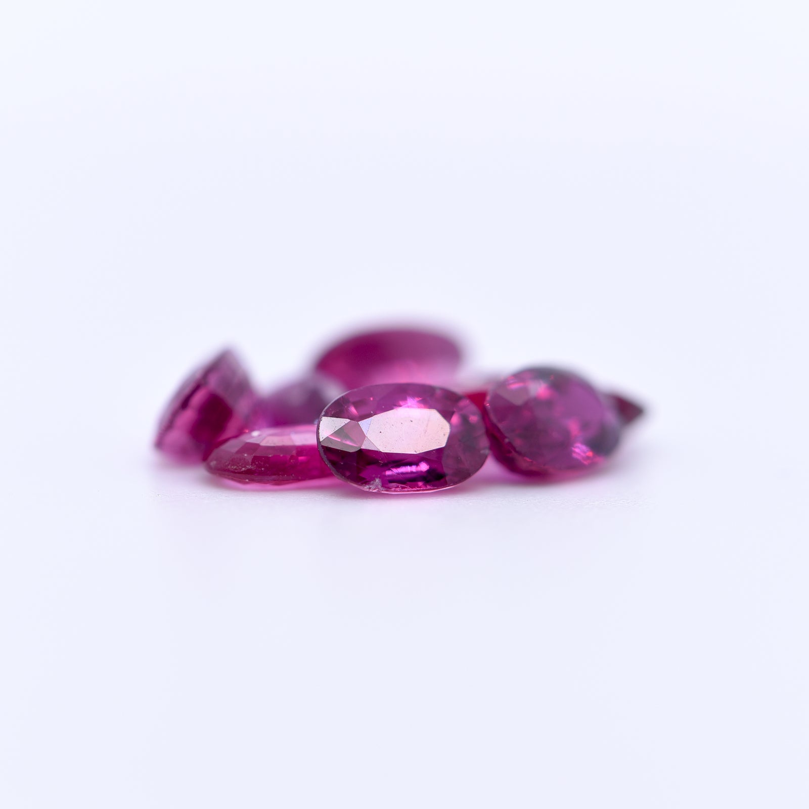 6x4 Oval Faceted Purple Rubies