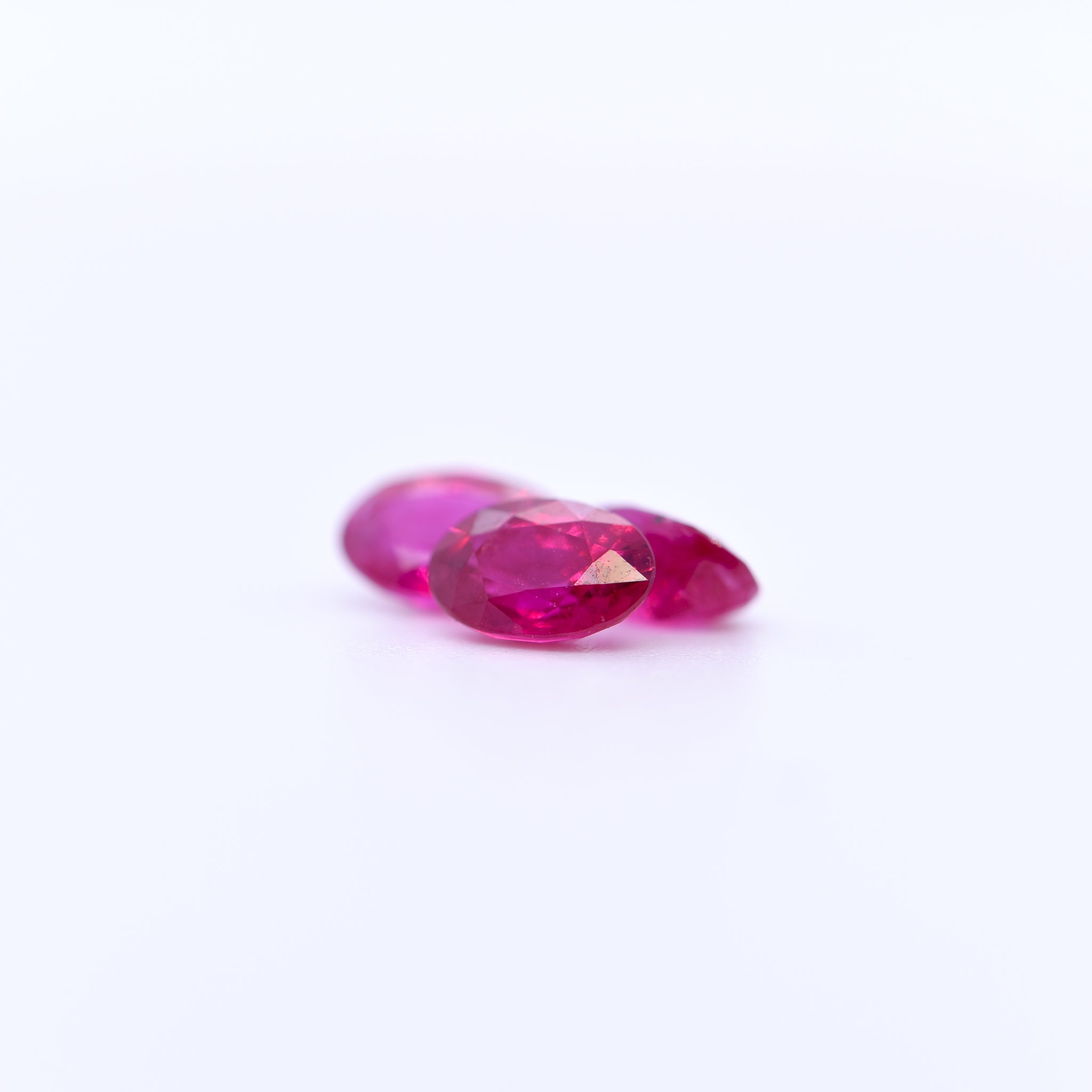 6x4 Oval Faceted Pink Rubies