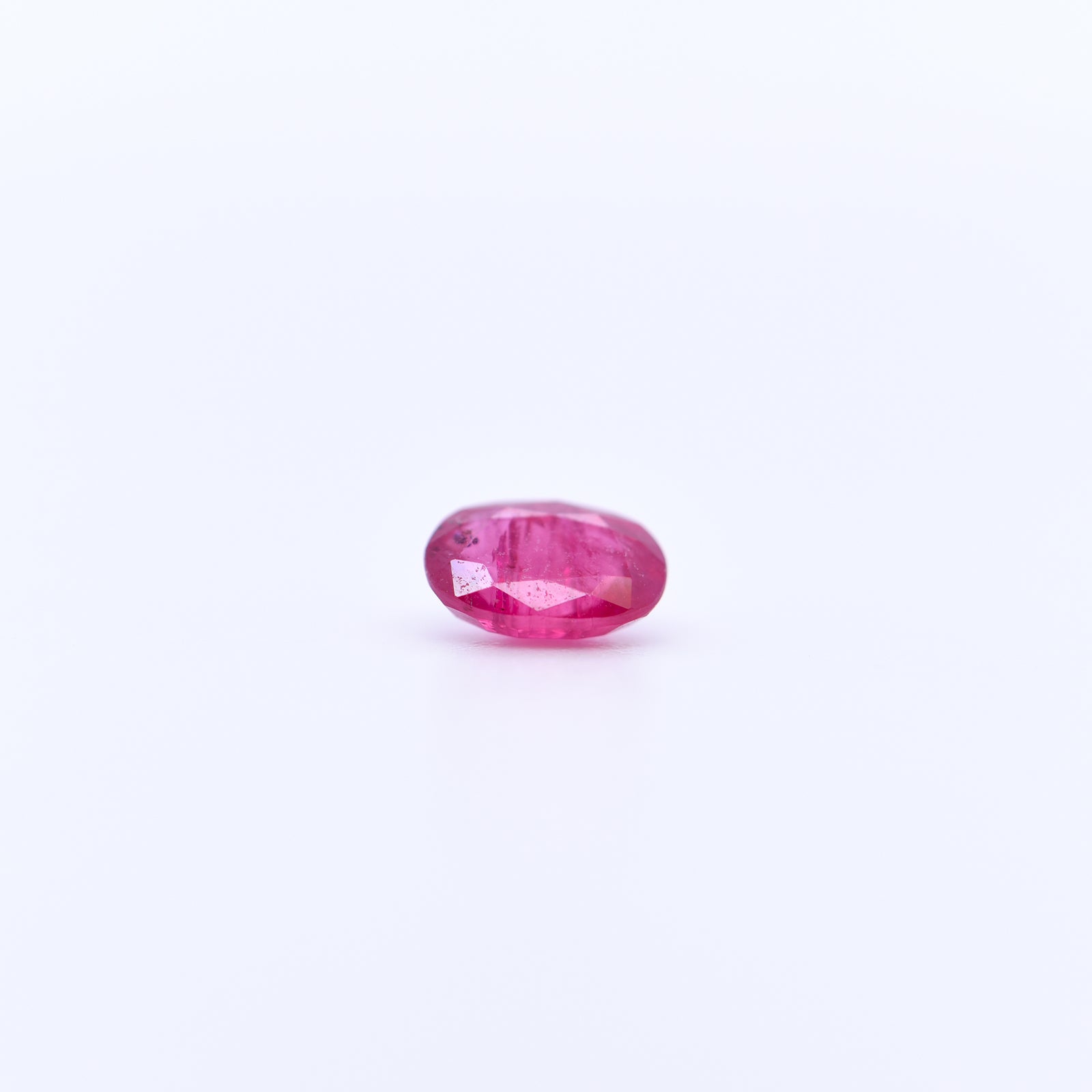 6x4 Oval Faceted Red Rubies