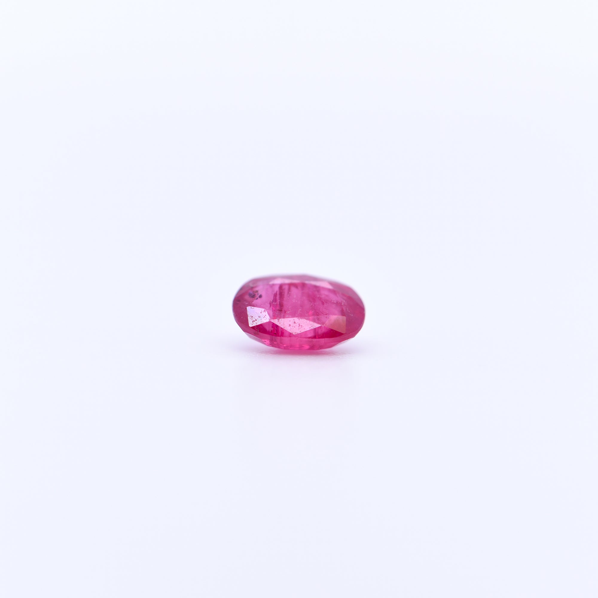 6x4 Oval Faceted Red Rubies