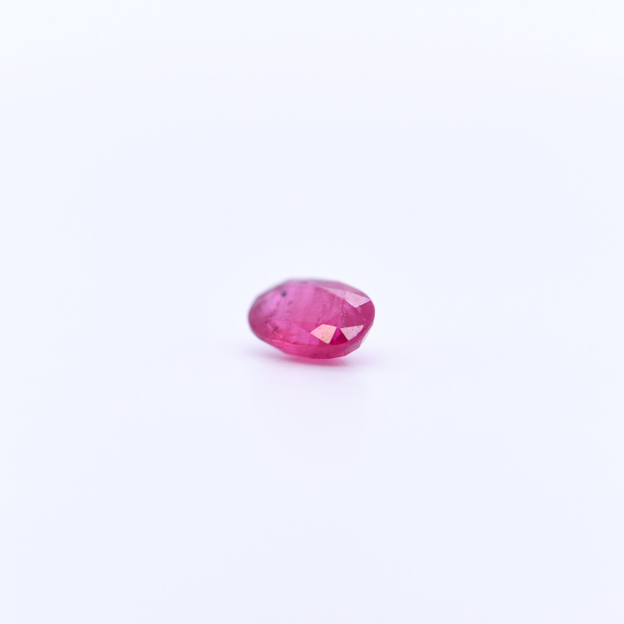 6x4 Oval Faceted Red Rubies
