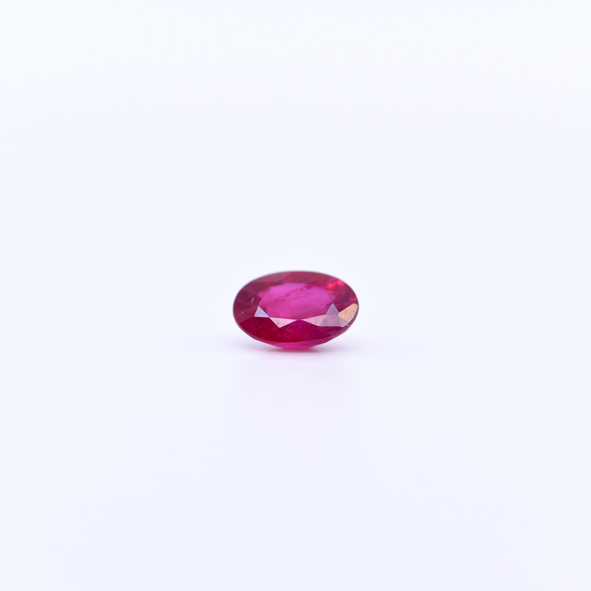6x4 Oval Faceted Red Rubies