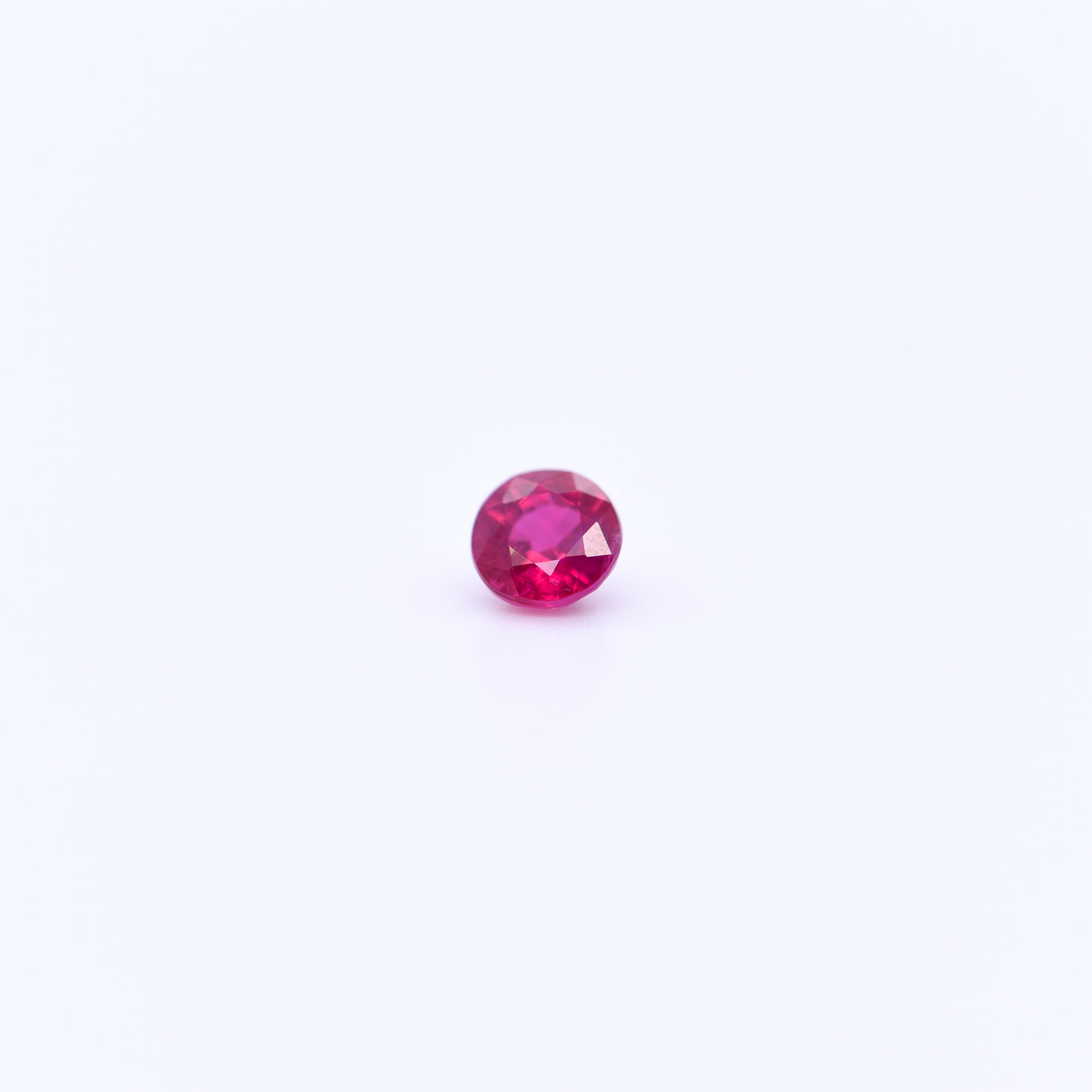 4mm Round Faceted Red Rubies