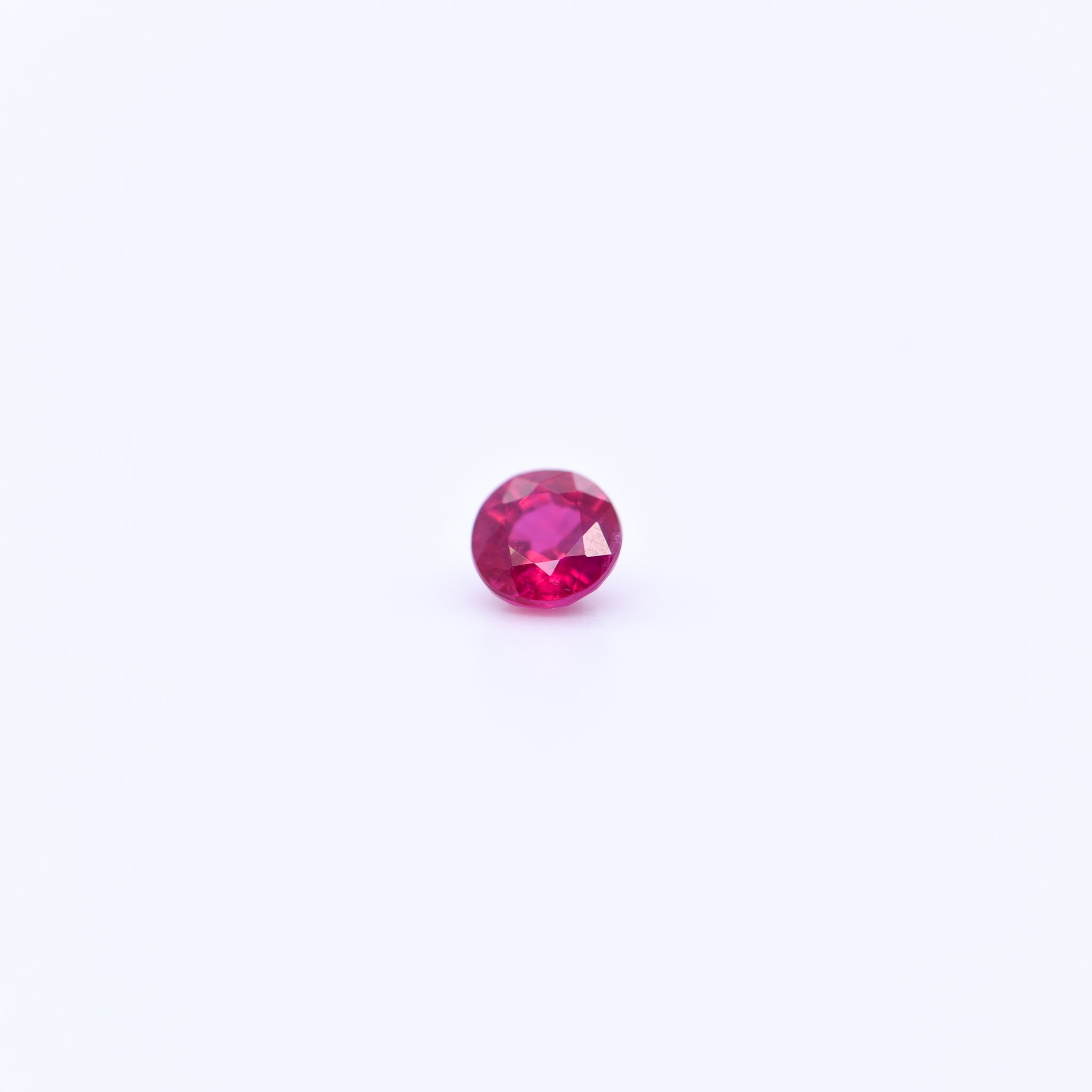 4mm Round Faceted Red Rubies