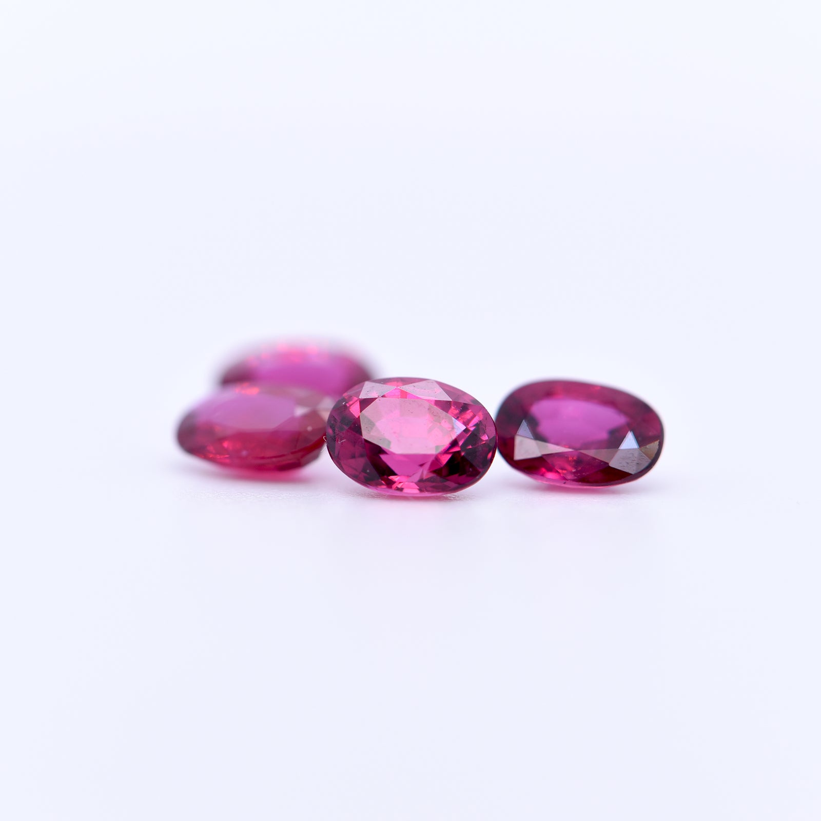 5.5X4 Oval Faceted Pink Rubies