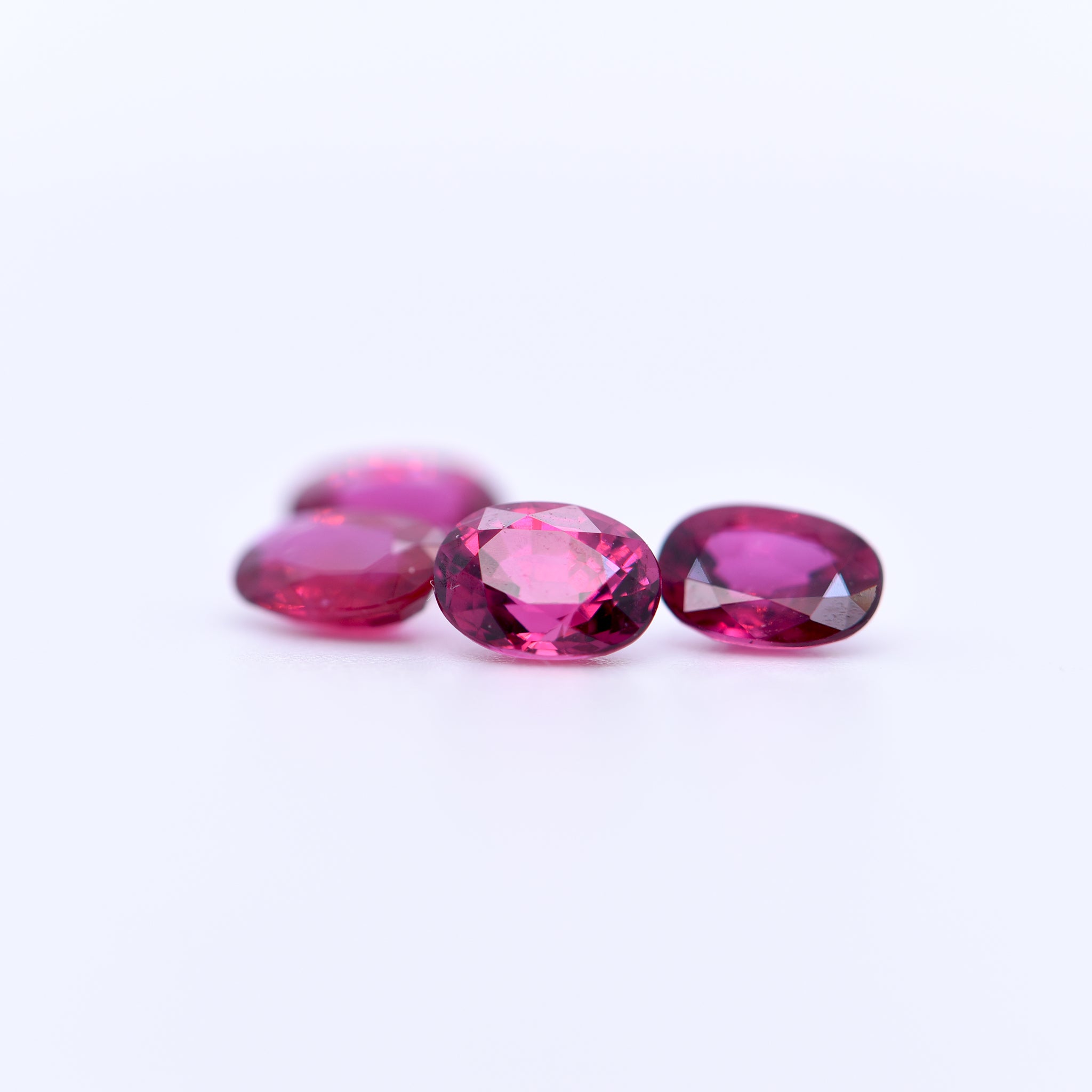 5.5X4 Oval Faceted Pink Rubies