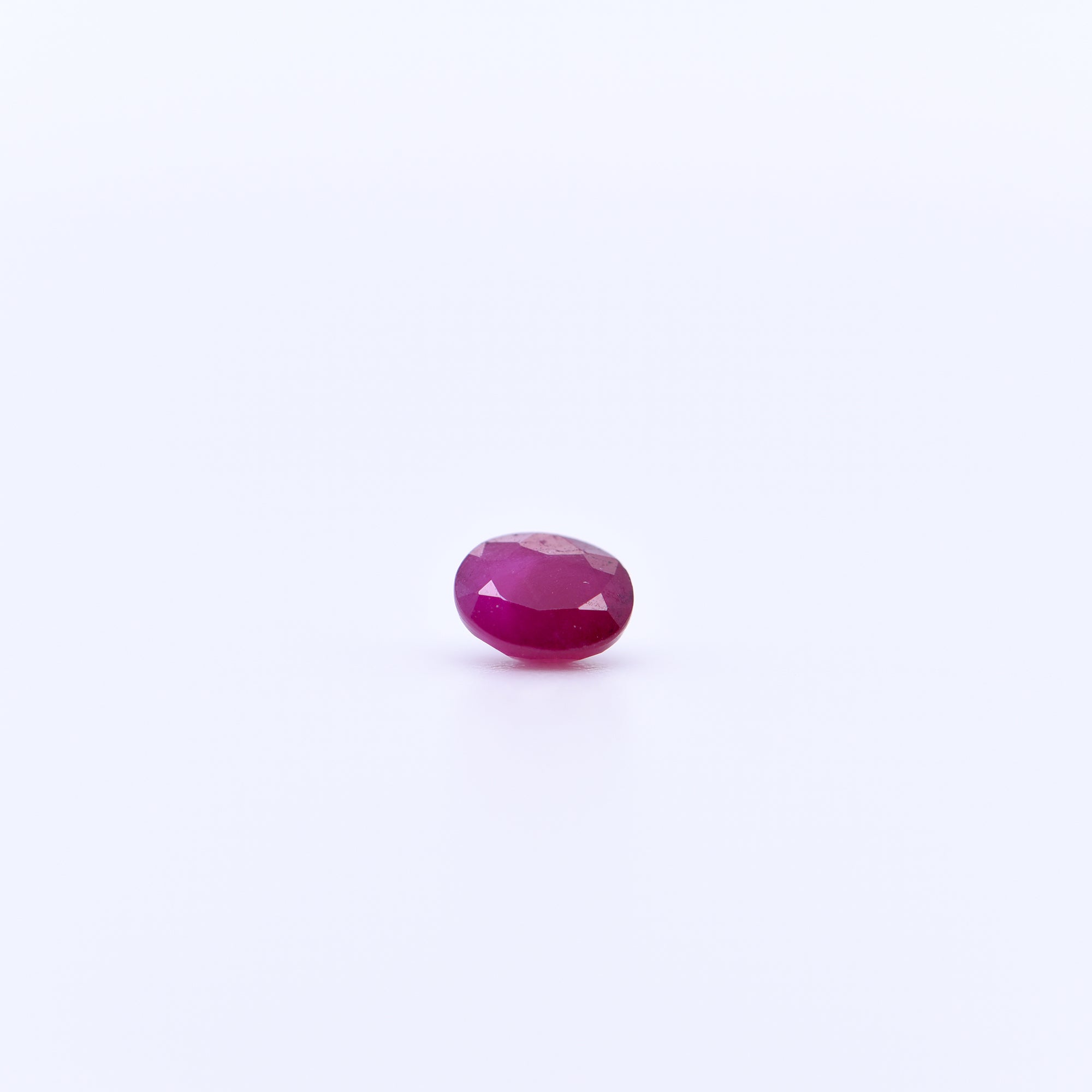 5x4 Oval Faceted Red Rubies