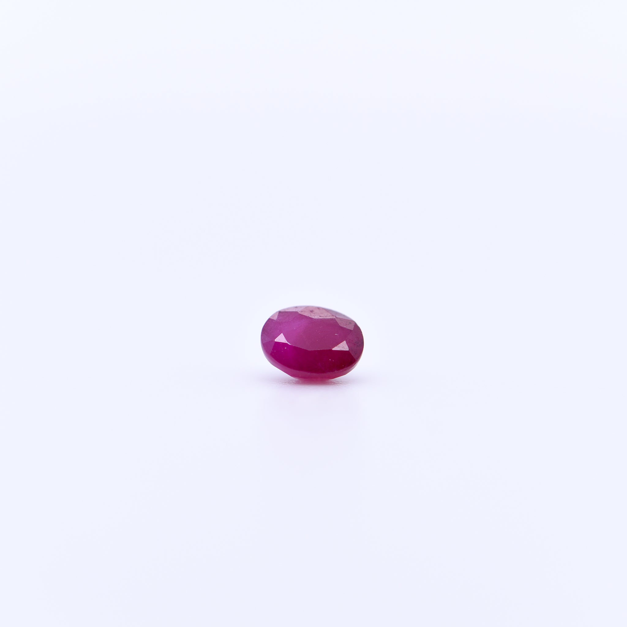 5x4 Oval Faceted Red Rubies