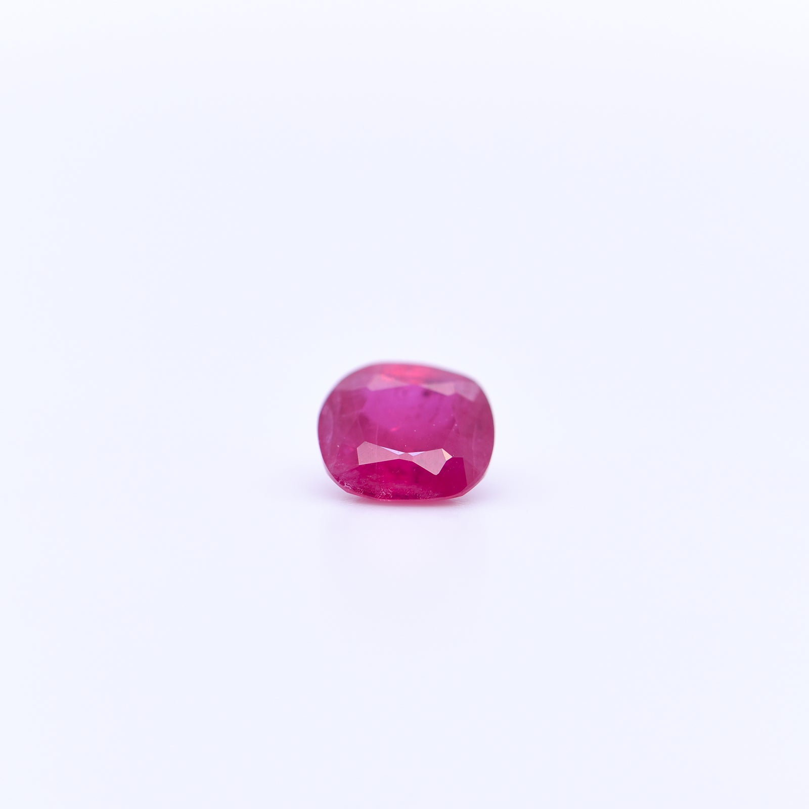 6X6 Cushion Faceted Red Rubies