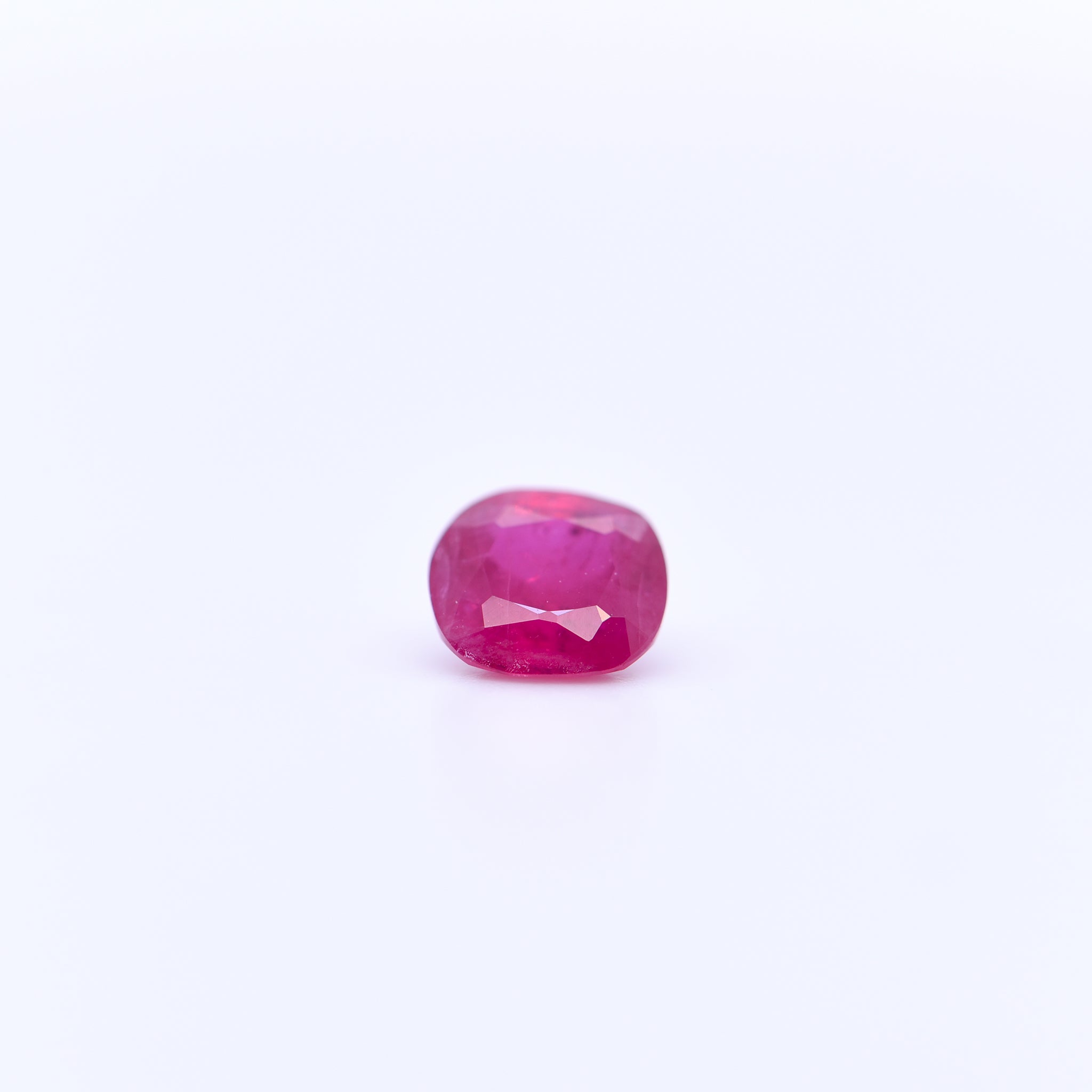 6X6 Cushion Faceted Red Rubies