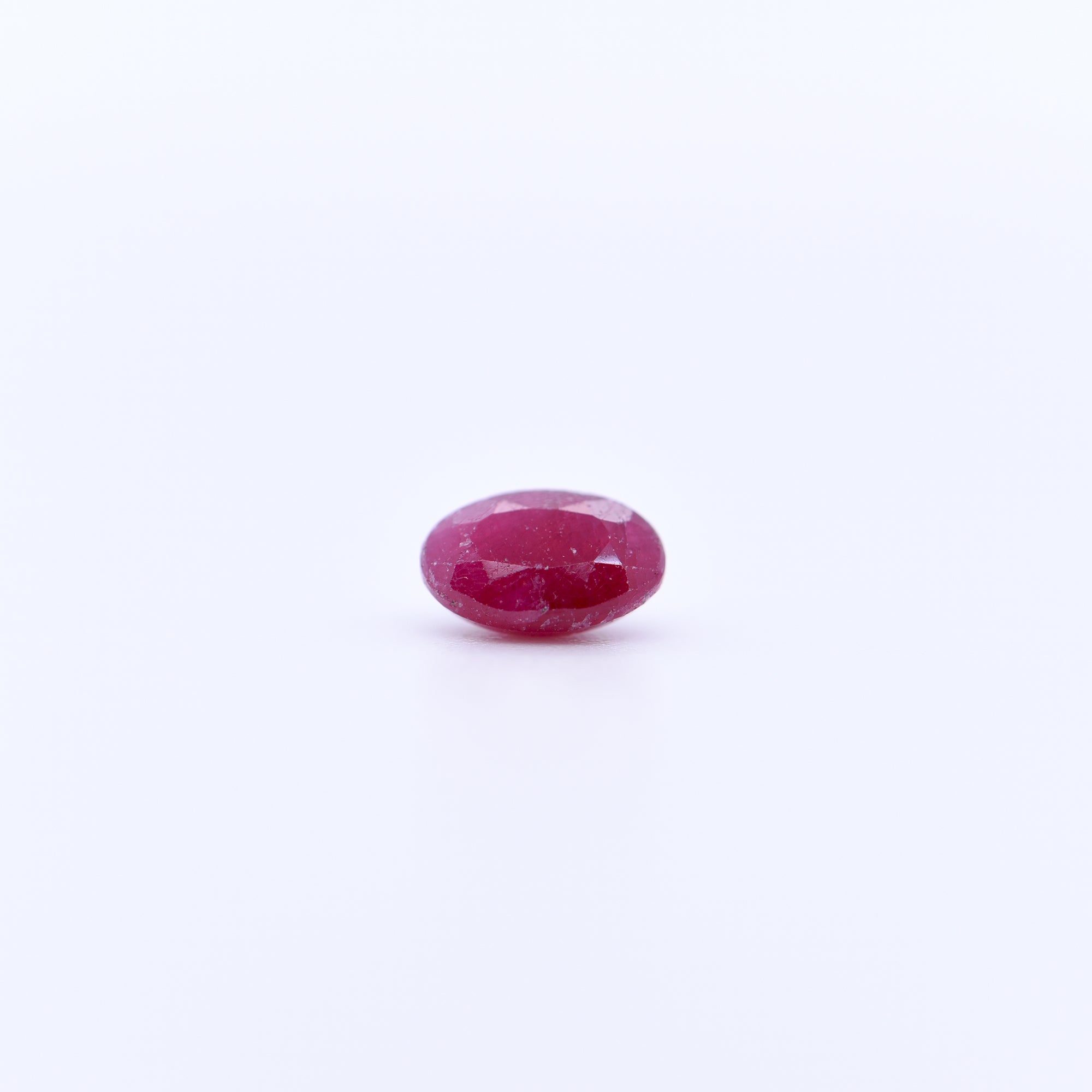 6x4 Oval Faceted Red Rubies