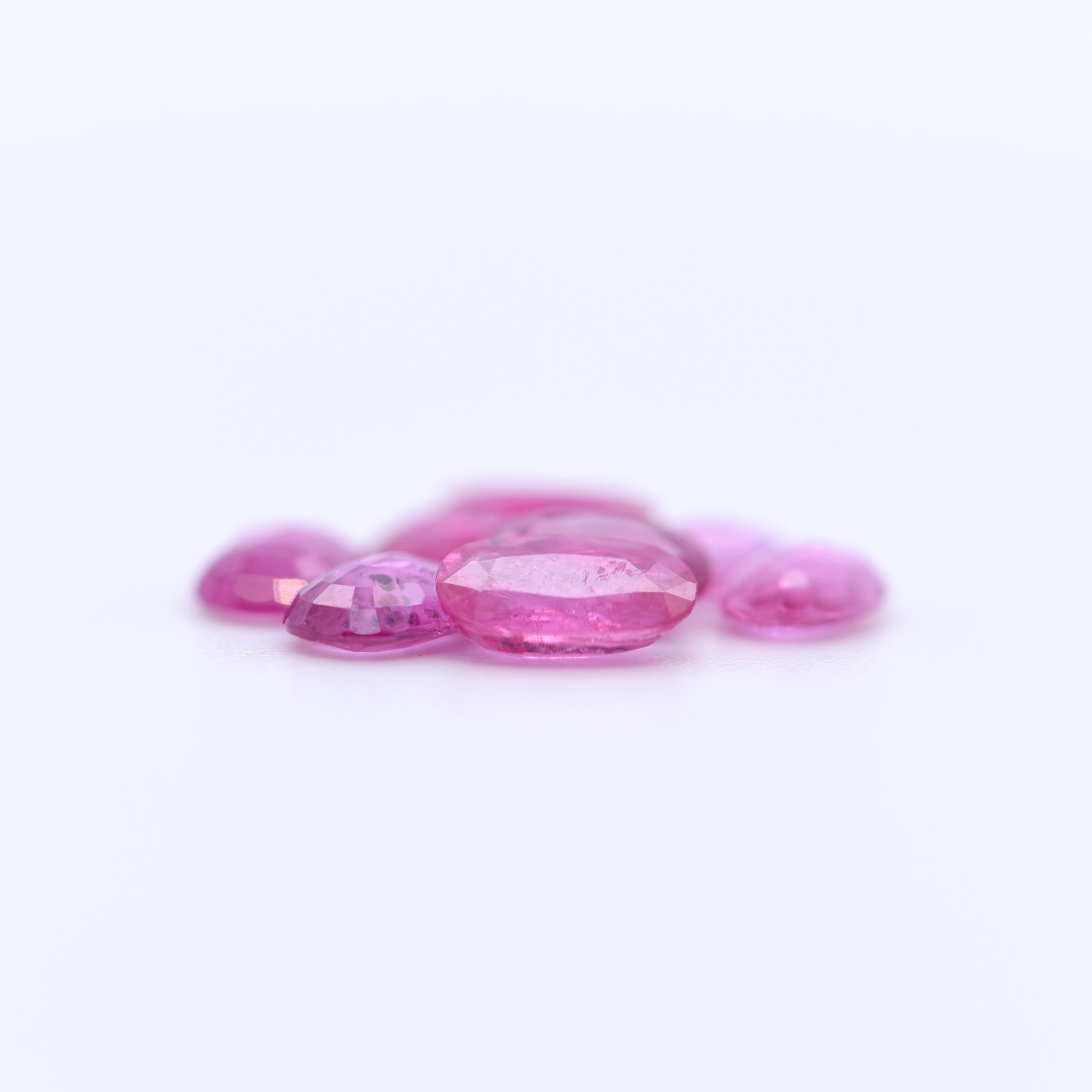 6x4 Oval Faceted Pink Rubies