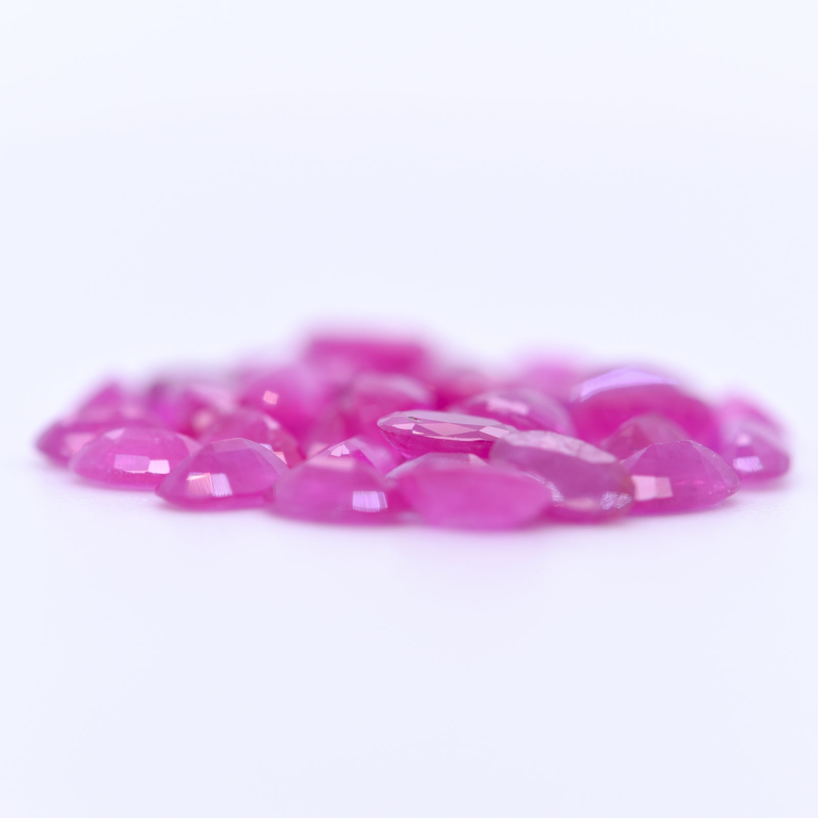 5X3 Oval Faceted Pink Rubies