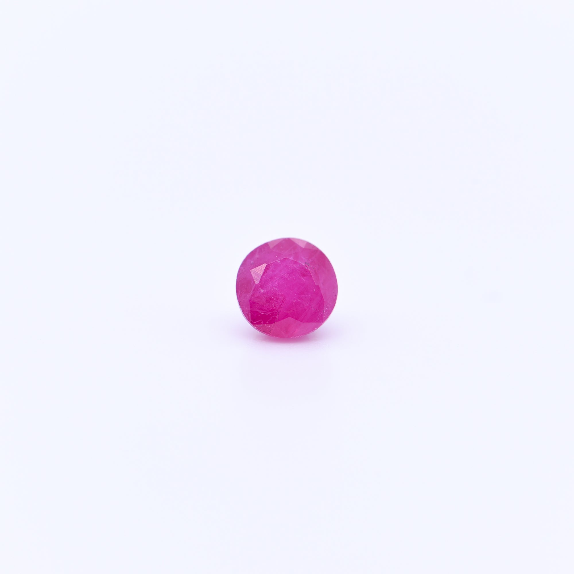 5mm Round Faceted Pink Rubies