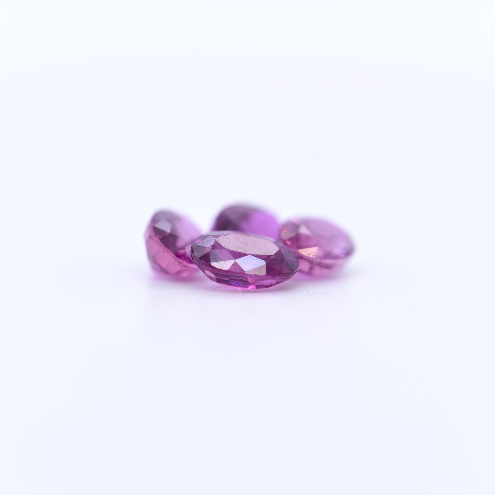 6x4 Oval Faceted Purple Rubies