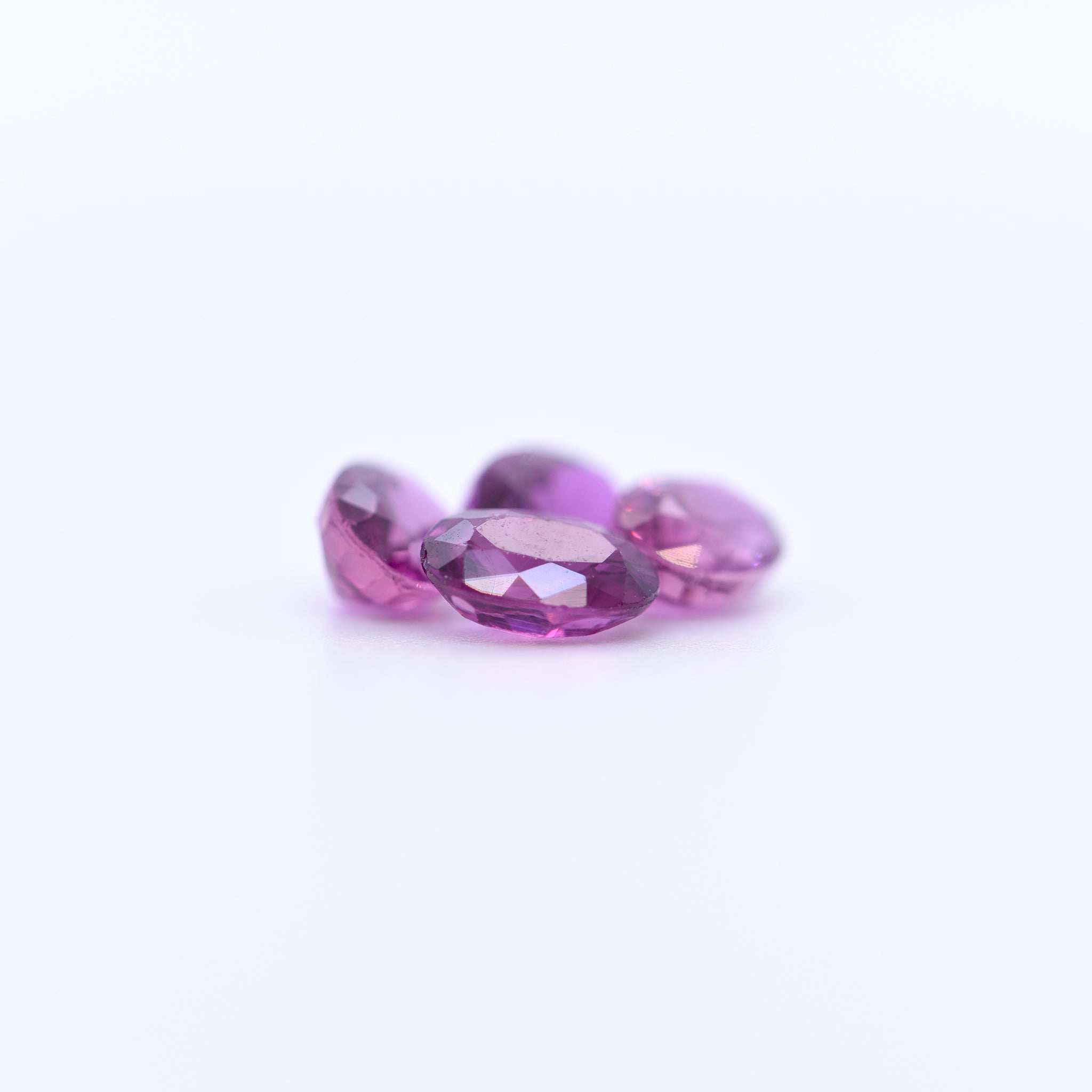 6x4 Oval Faceted Purple Rubies