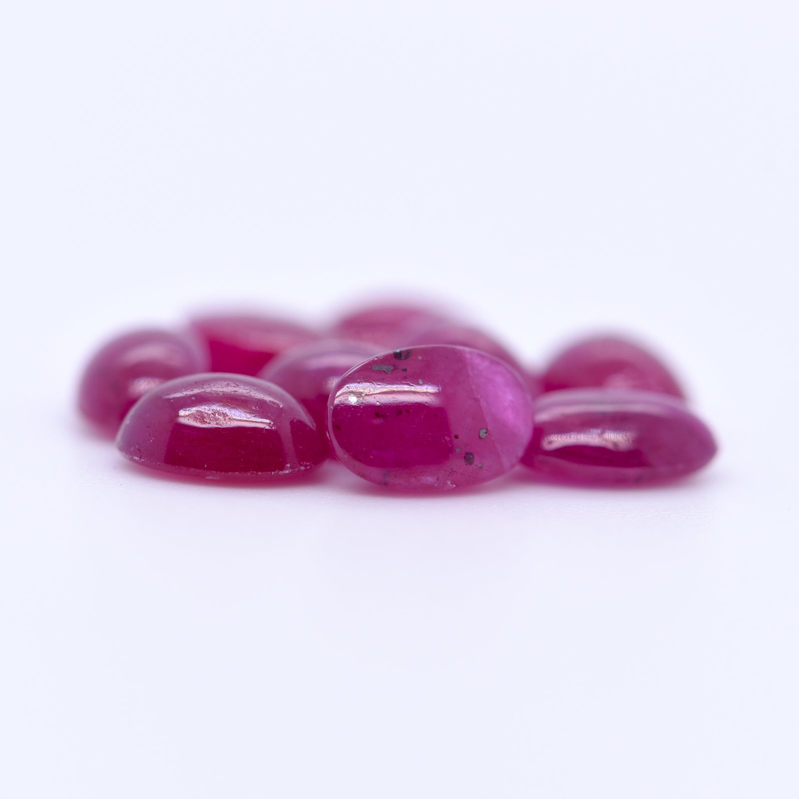 6X4 Oval Cabochon Red Rubies