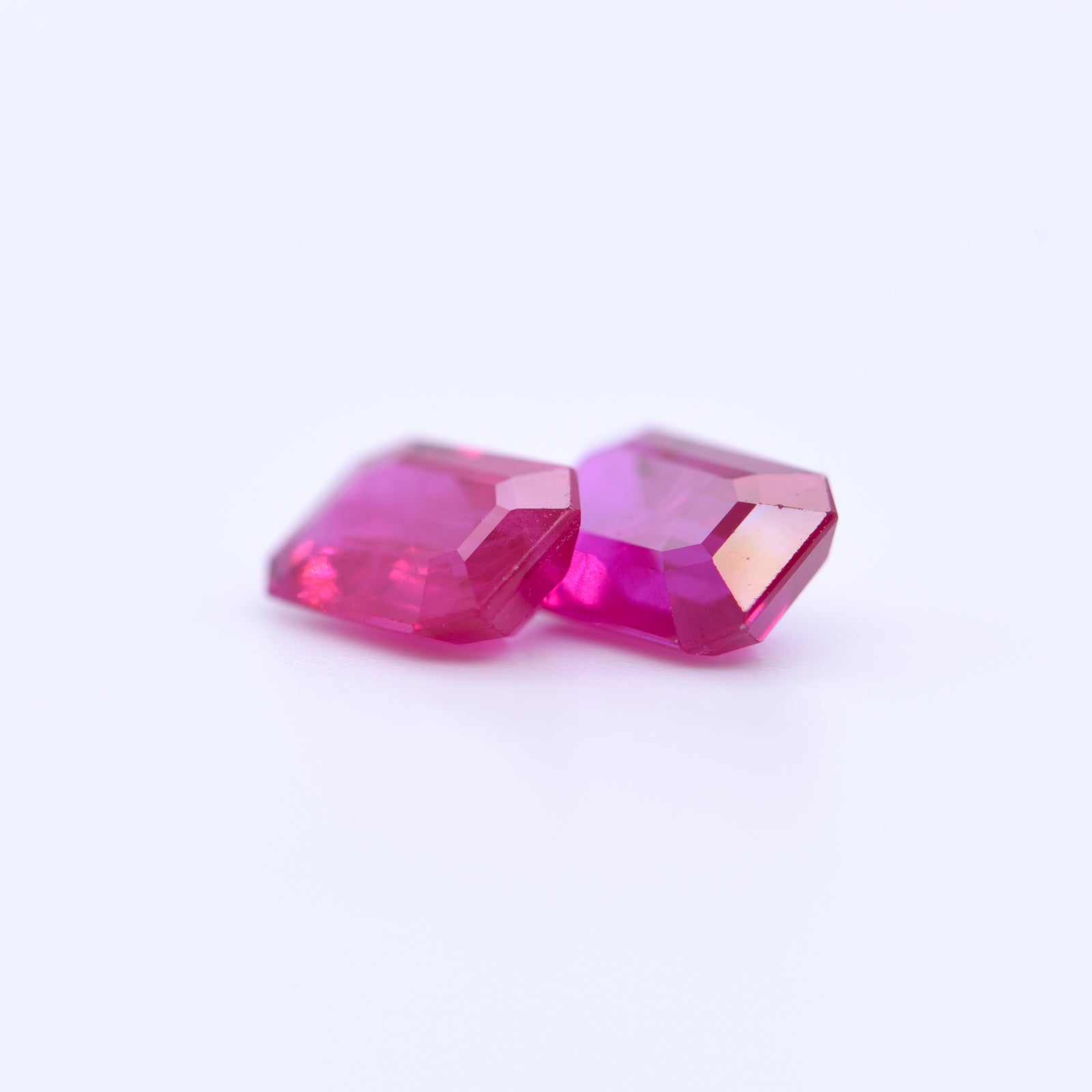 7X5 Octagon Pink Rubies