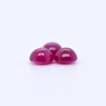 5mm Round Cabochon Red Rubies