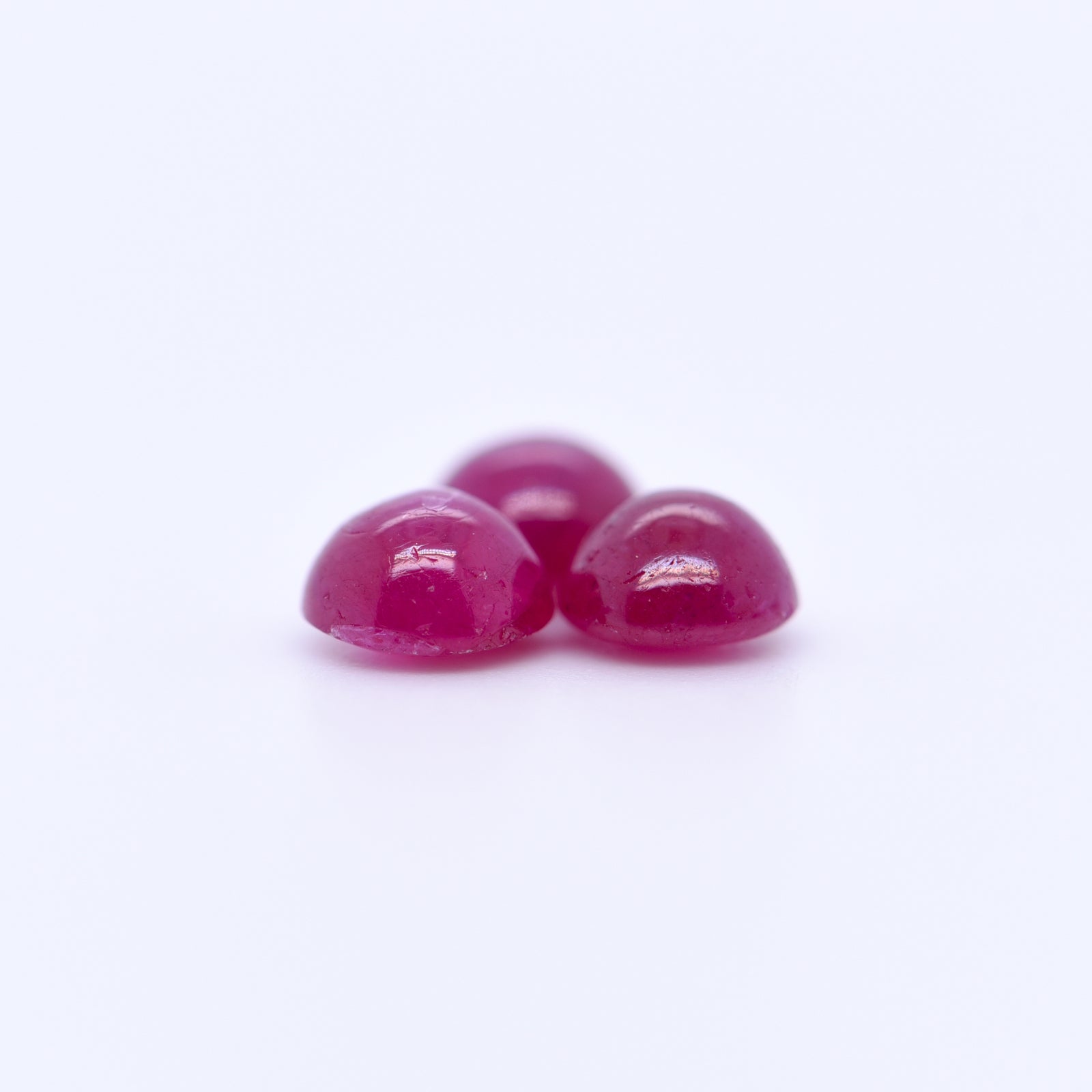 5mm Round Cabochon Red Rubies