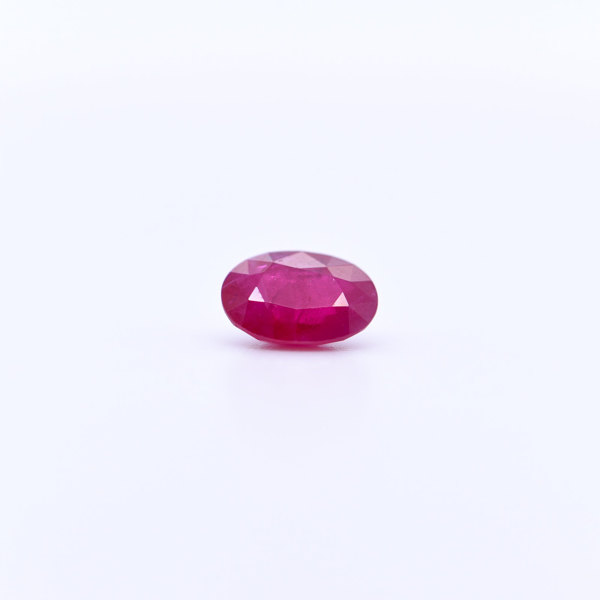 7x5 Oval Faceted Red Rubies